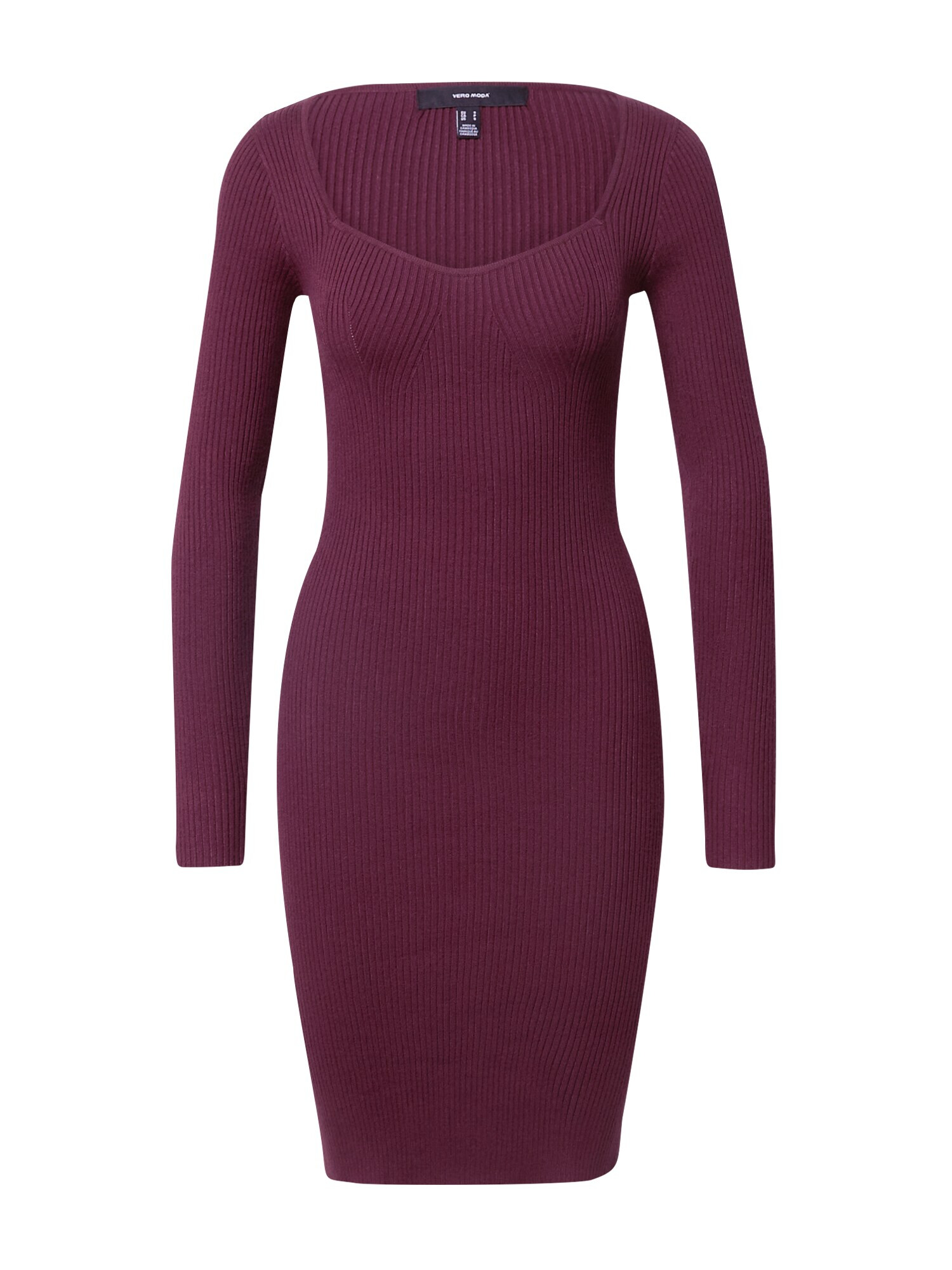 VERO MODA Rochie tricotat 'Willow' roșu burgundy - Pled.ro