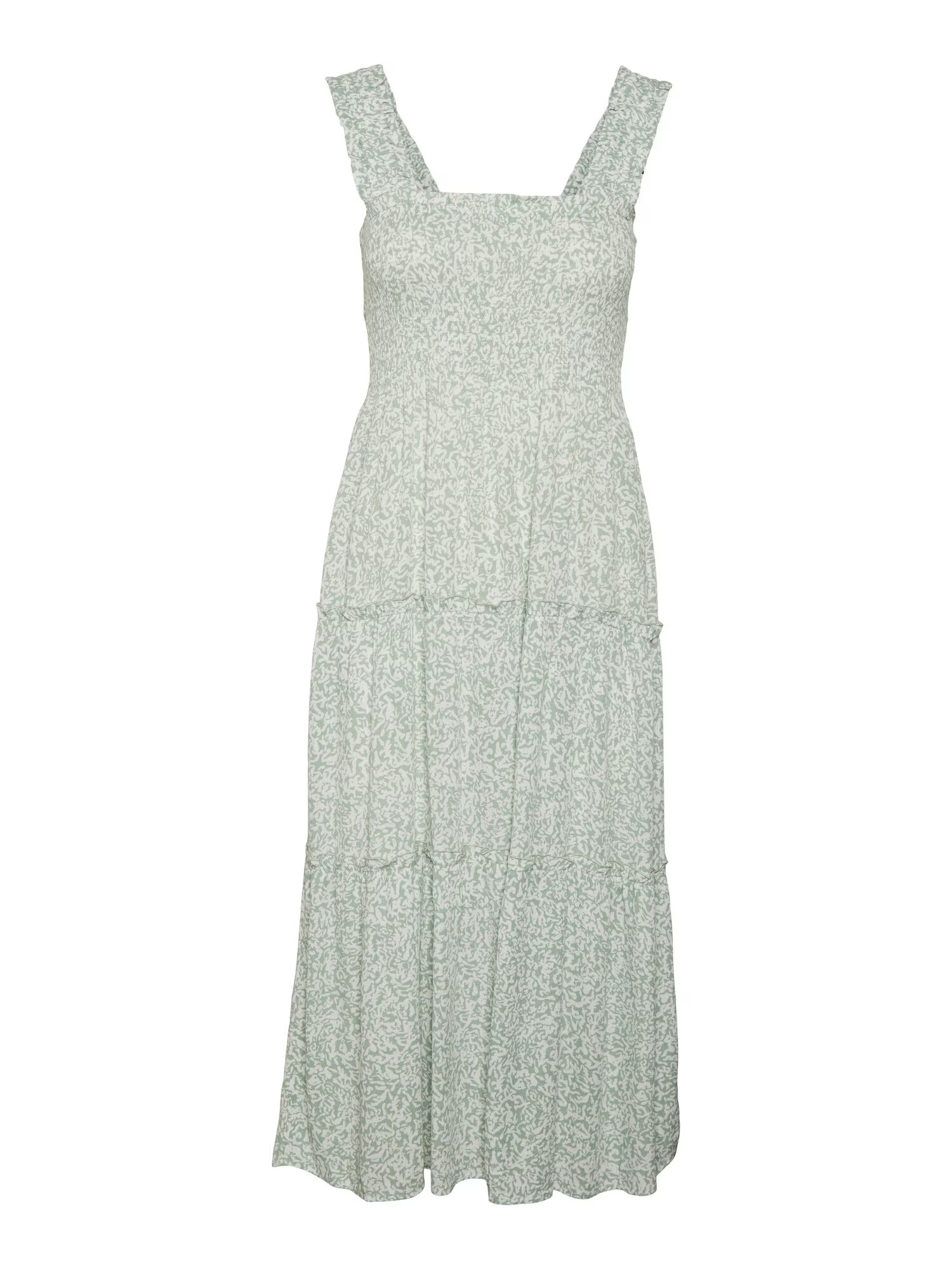 VERO MODA Rochie verde mentă / alb - Pled.ro