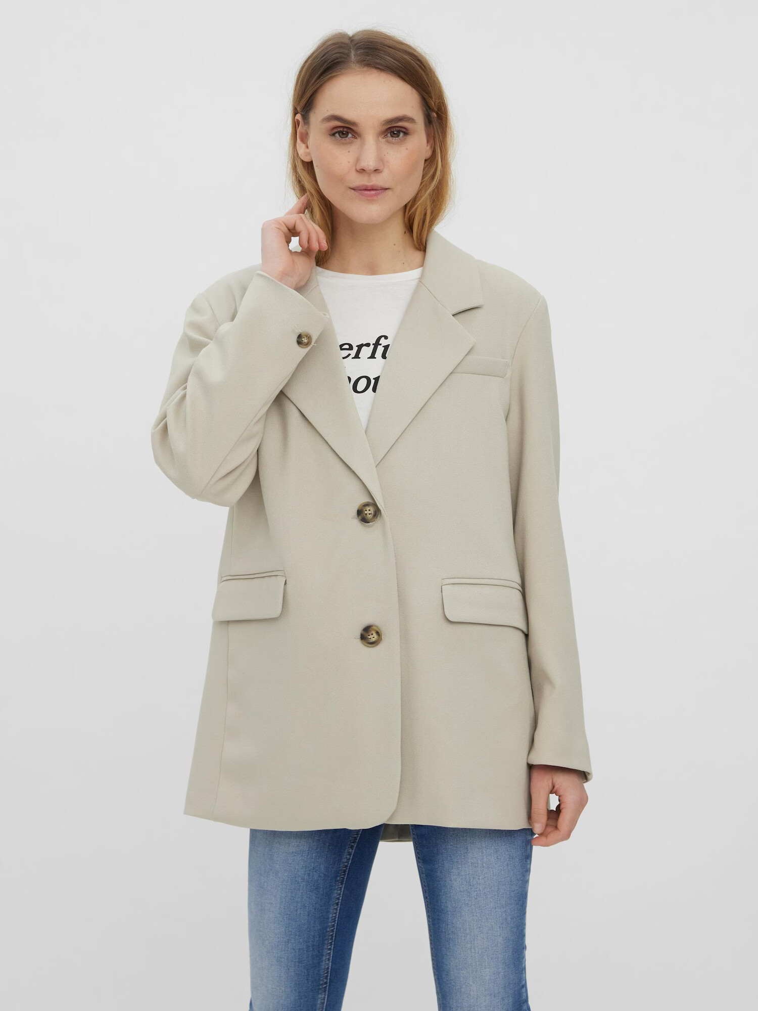 VERO MODA Sacou 'Josefine' gri deschis - Pled.ro