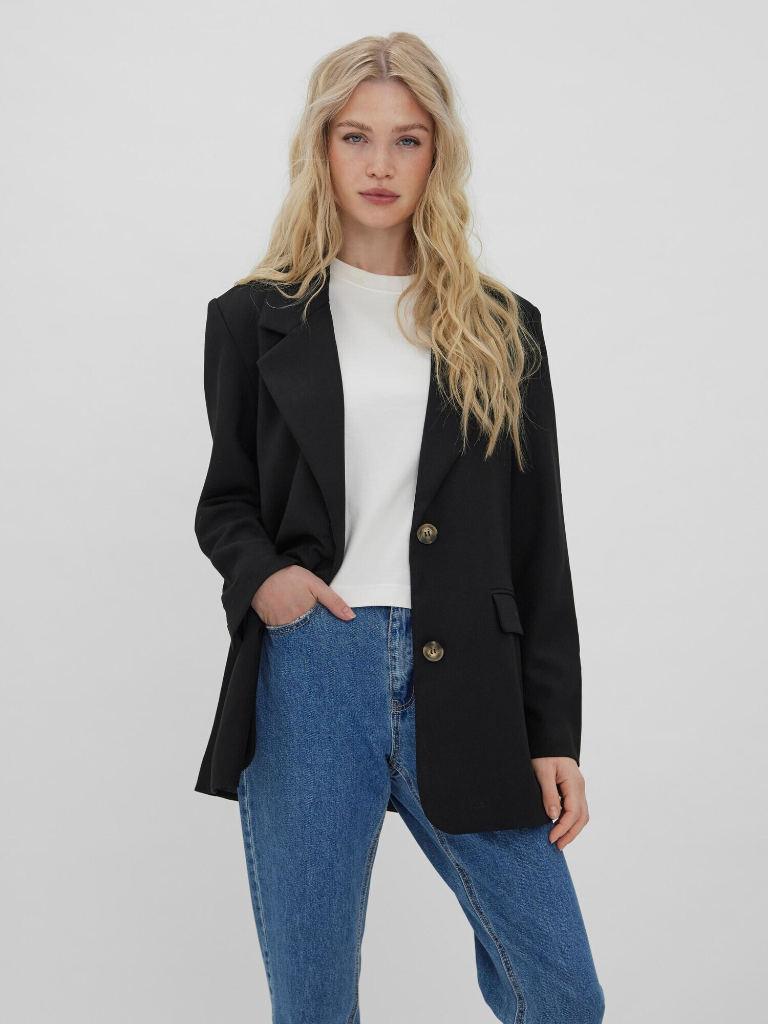 VERO MODA Sacou 'Josefine' negru - Pled.ro