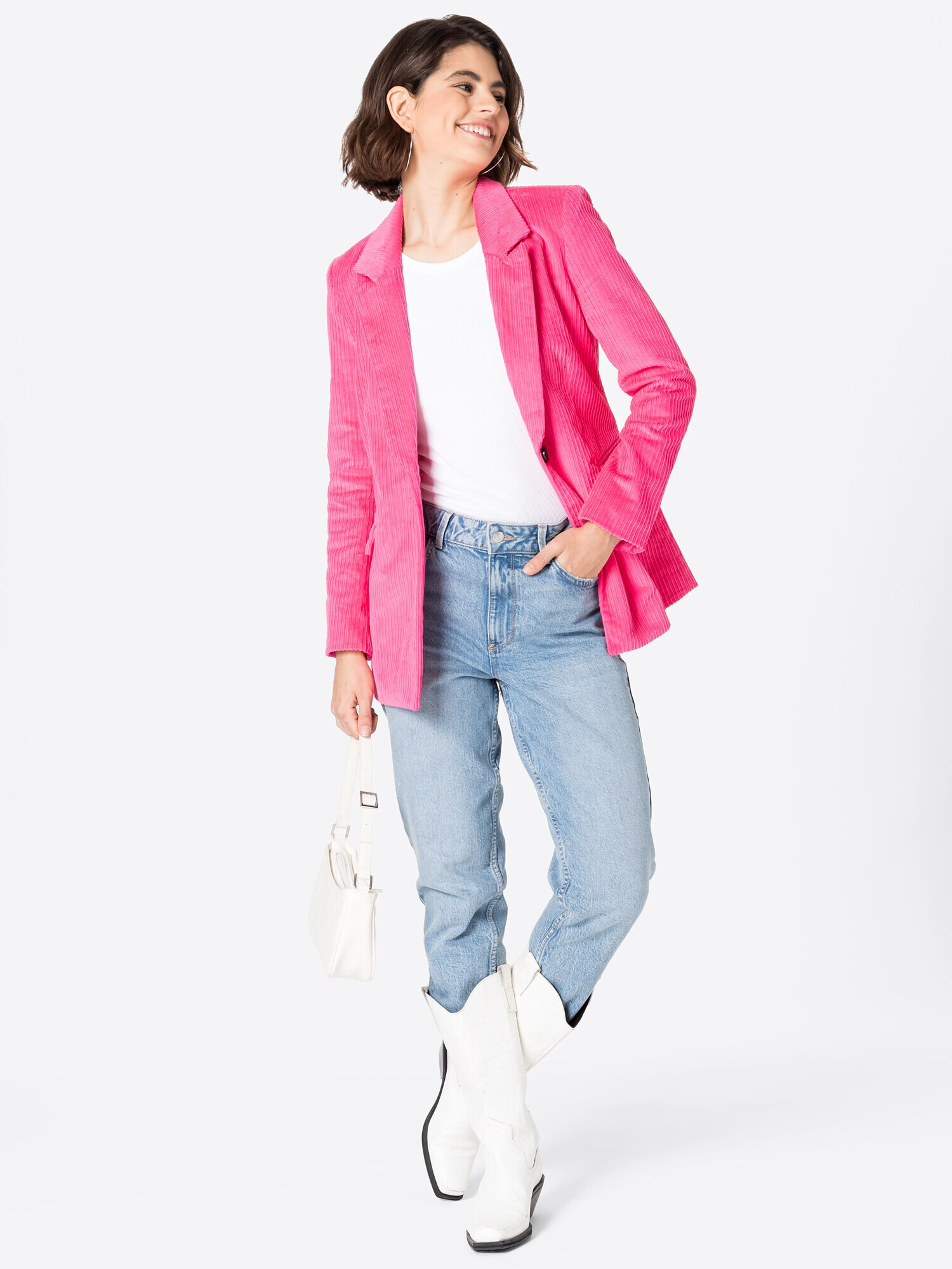 VERO MODA Sacou 'TATIANA' roz neon - Pled.ro