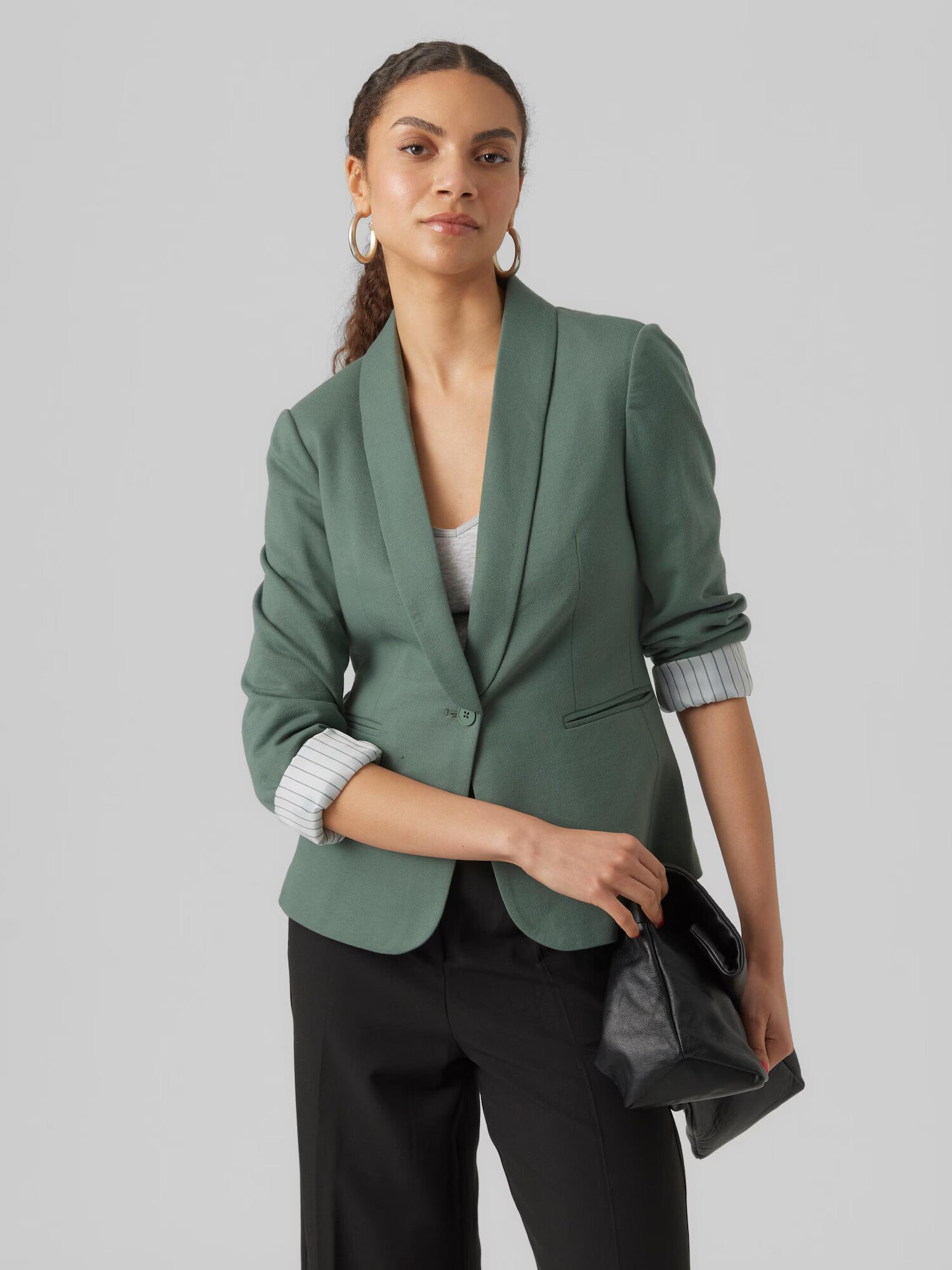 VERO MODA Sacou verde pin - Pled.ro