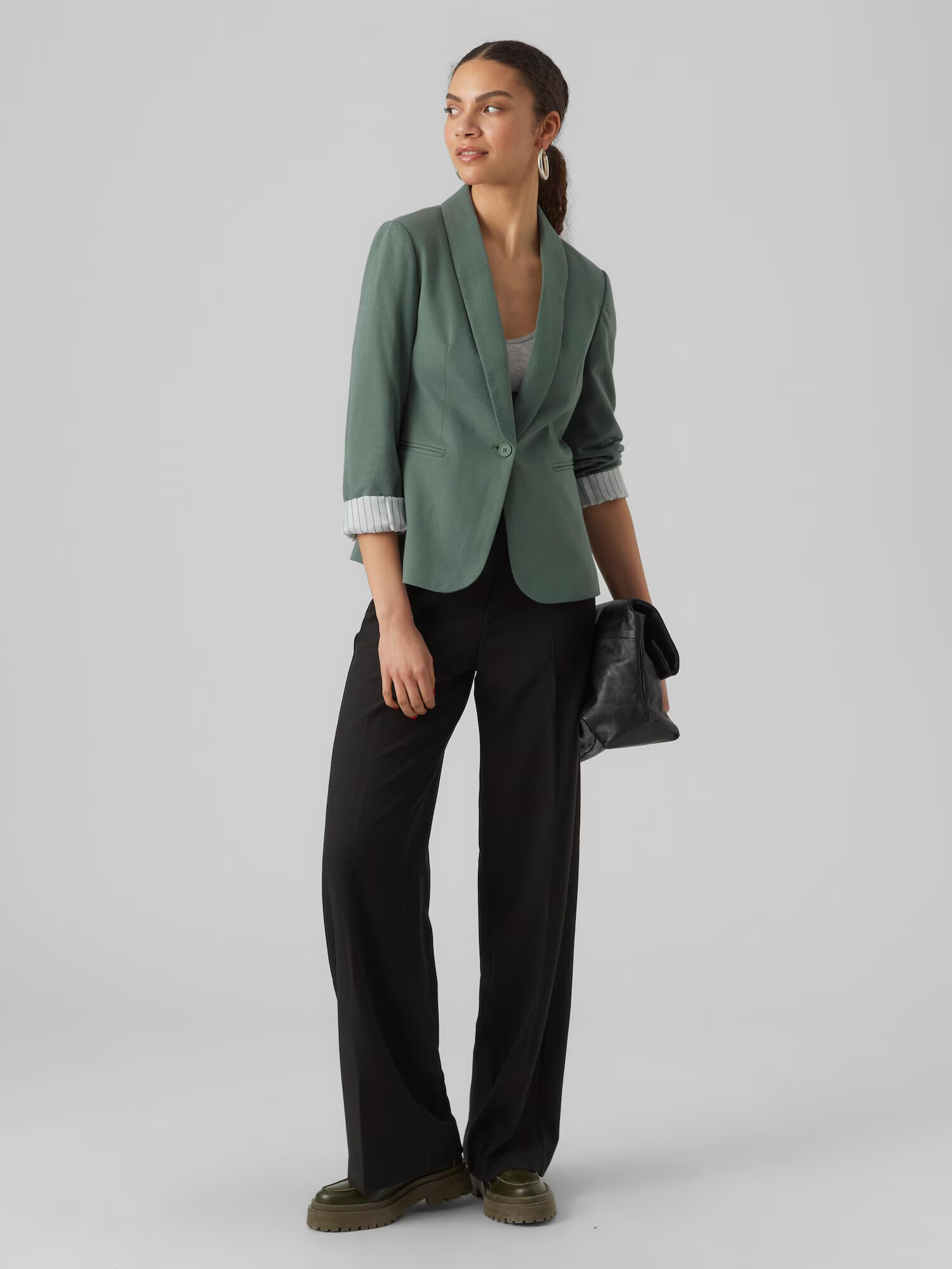 VERO MODA Sacou verde pin - Pled.ro