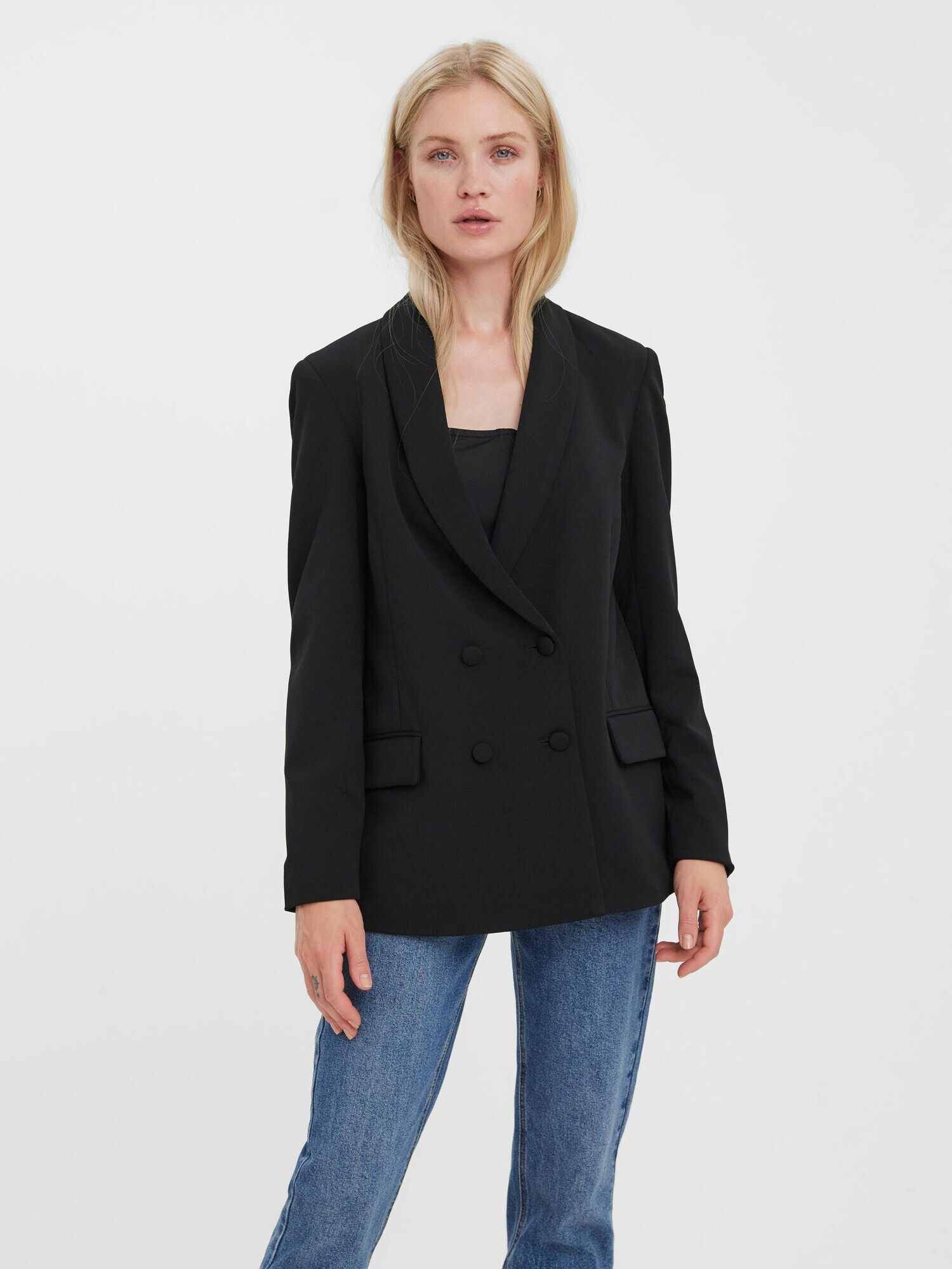 VERO MODA Sacou 'Zamira' negru - Pled.ro