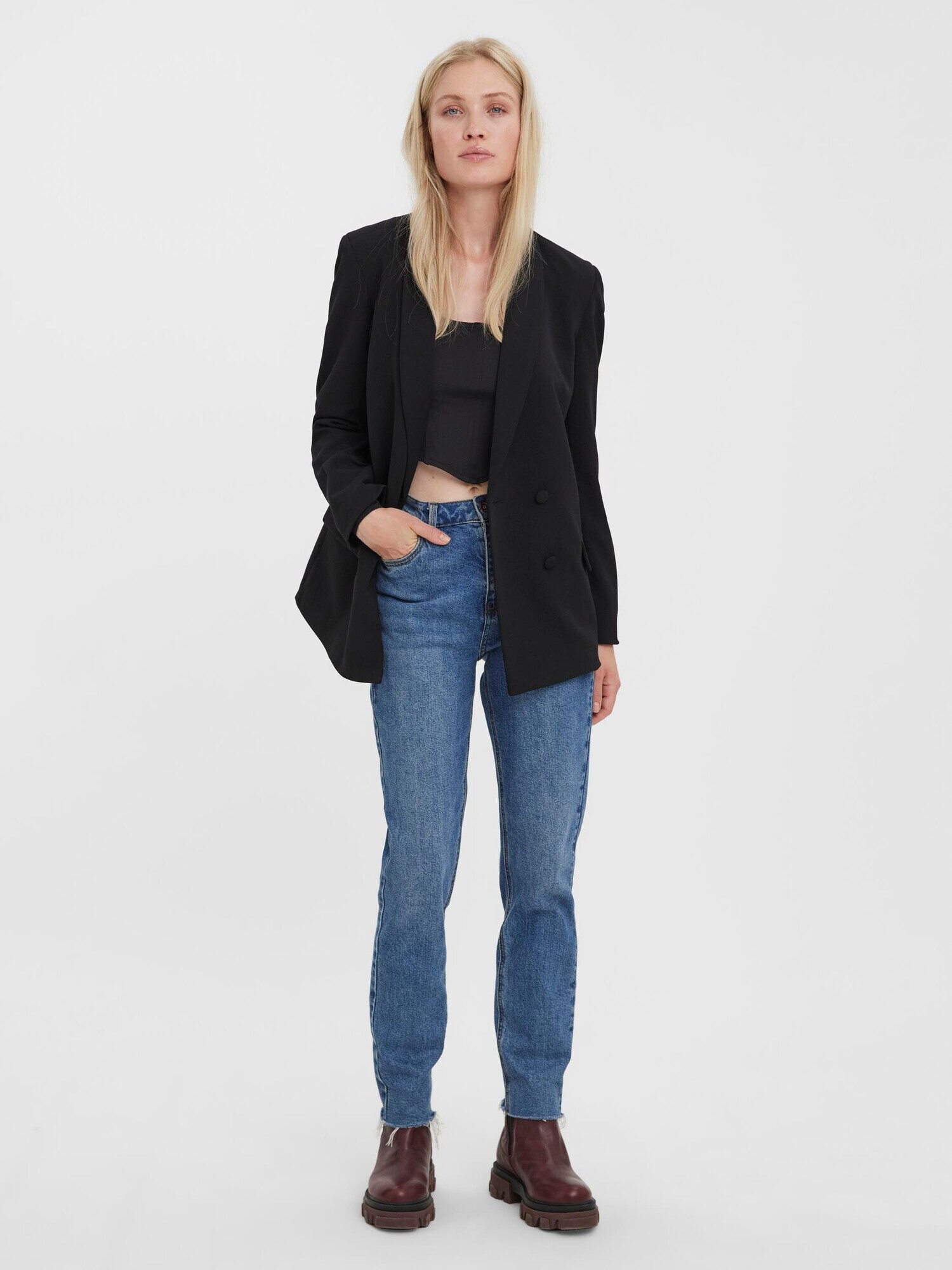 VERO MODA Sacou 'Zamira' negru - Pled.ro