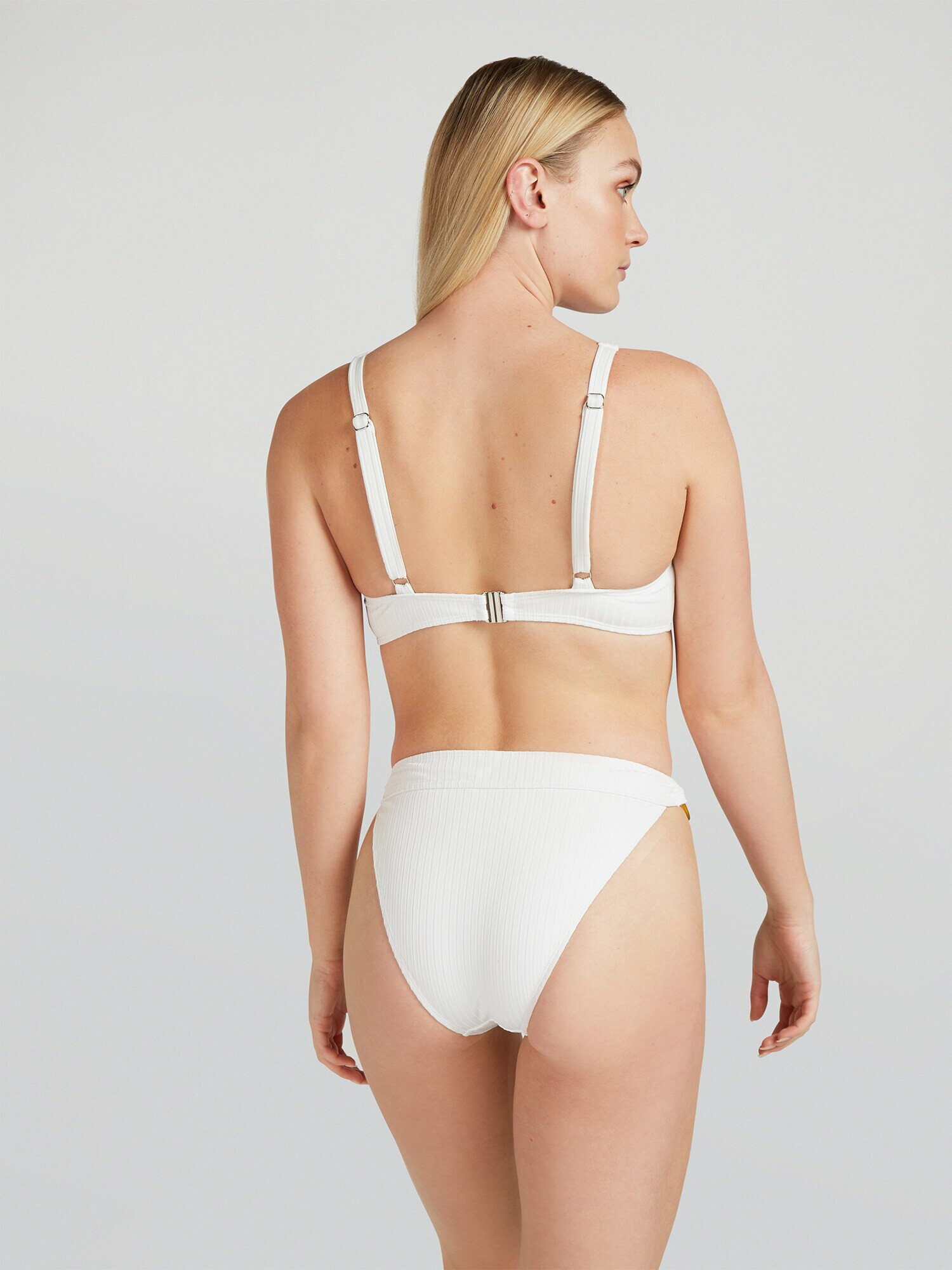 VERO MODA Slip costum de baie 'Eddy' maro caramel / alb murdar - Pled.ro