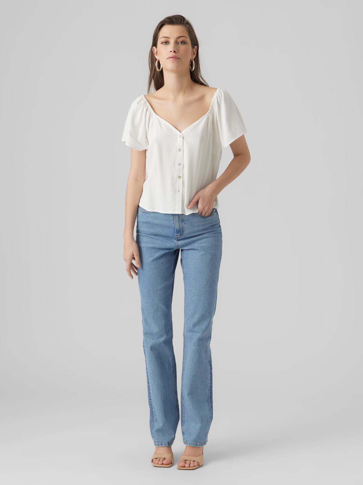 Vero Moda Tall Bluză 'MYMILO' alb - Pled.ro