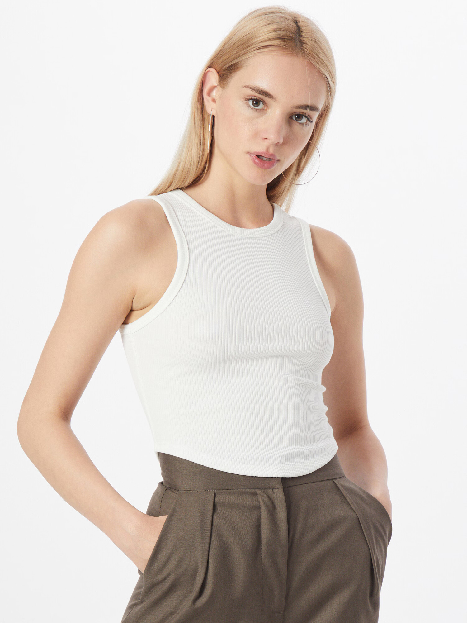 VERO MODA Top alb - Pled.ro