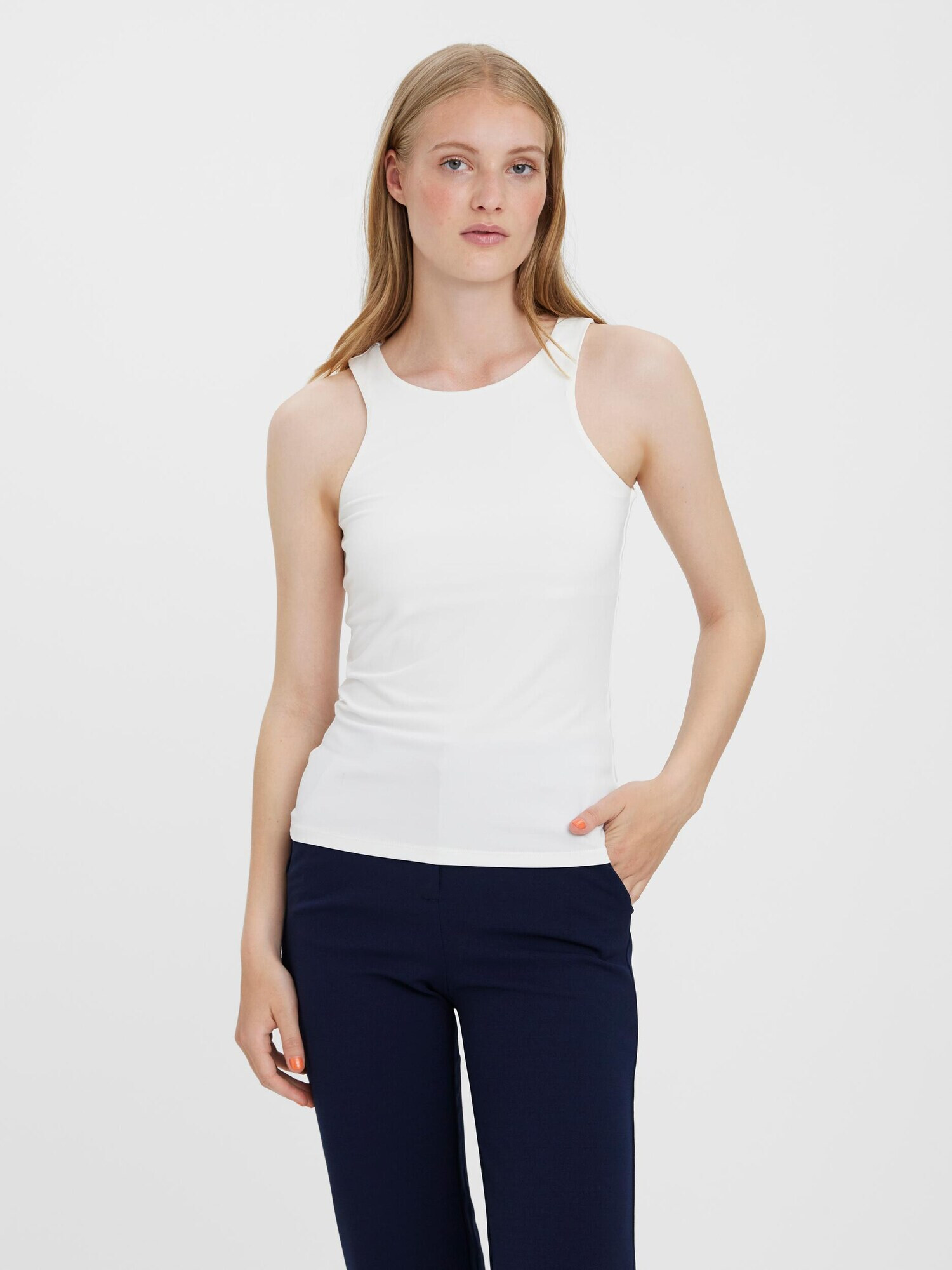 VERO MODA Top 'Bianca' alb - Pled.ro