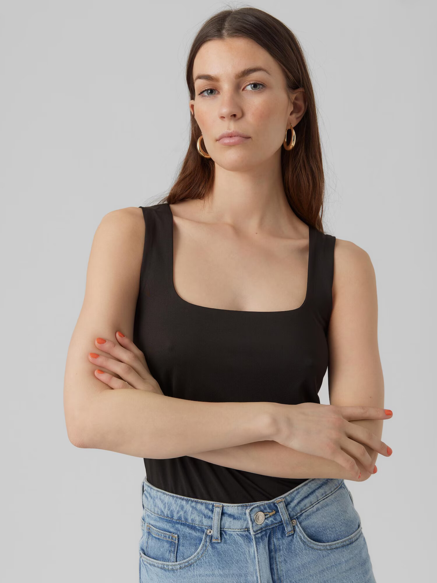 VERO MODA Top 'BIANCA' negru - Pled.ro