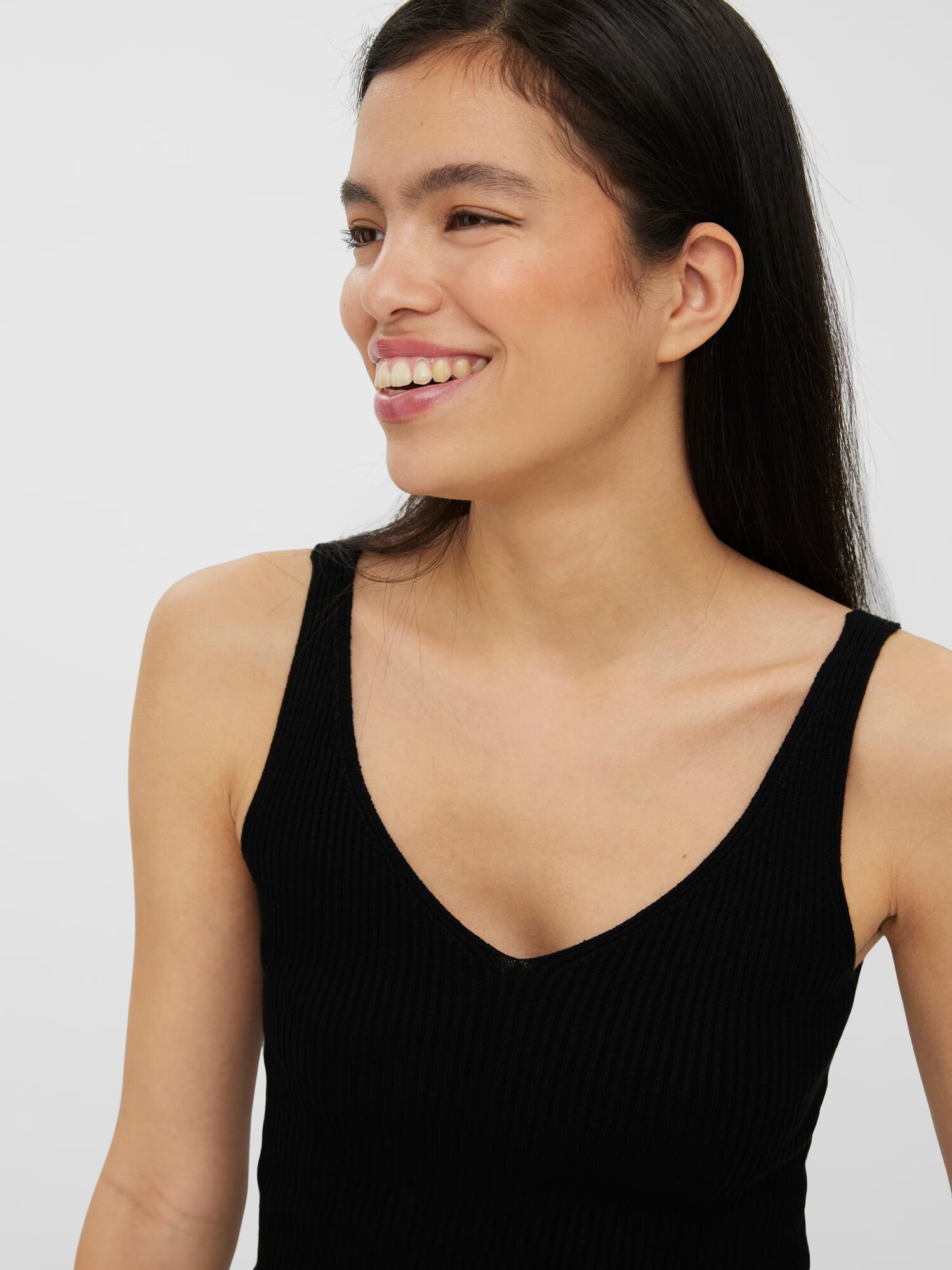 VERO MODA Top brodat 'GLORY' negru - Pled.ro