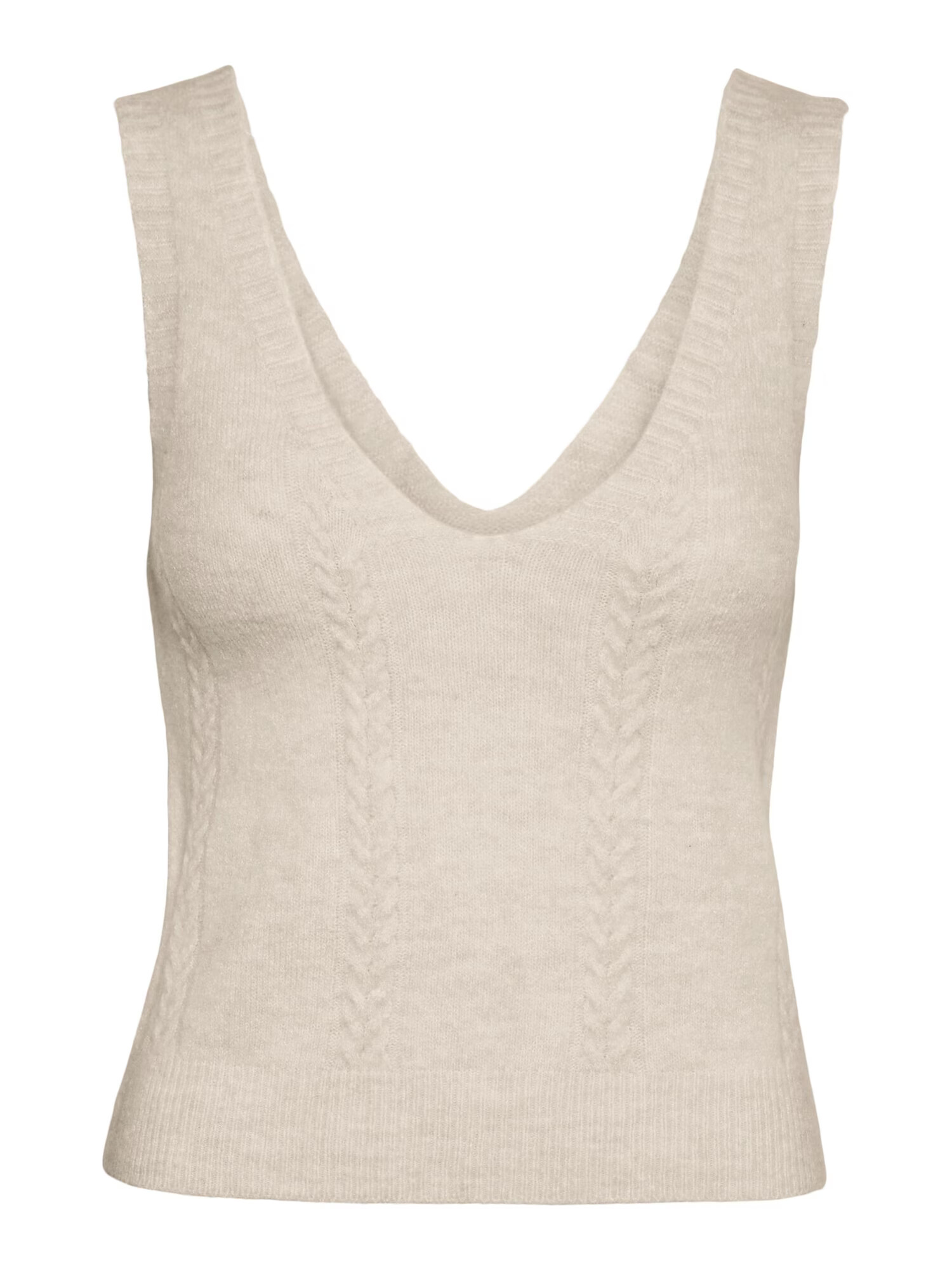 VERO MODA Top brodat 'LEFILE' bej - Pled.ro