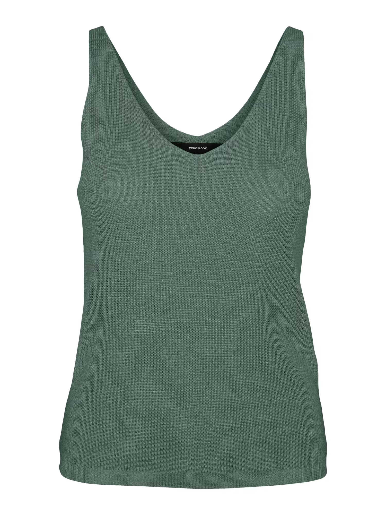 VERO MODA Top brodat verde - Pled.ro