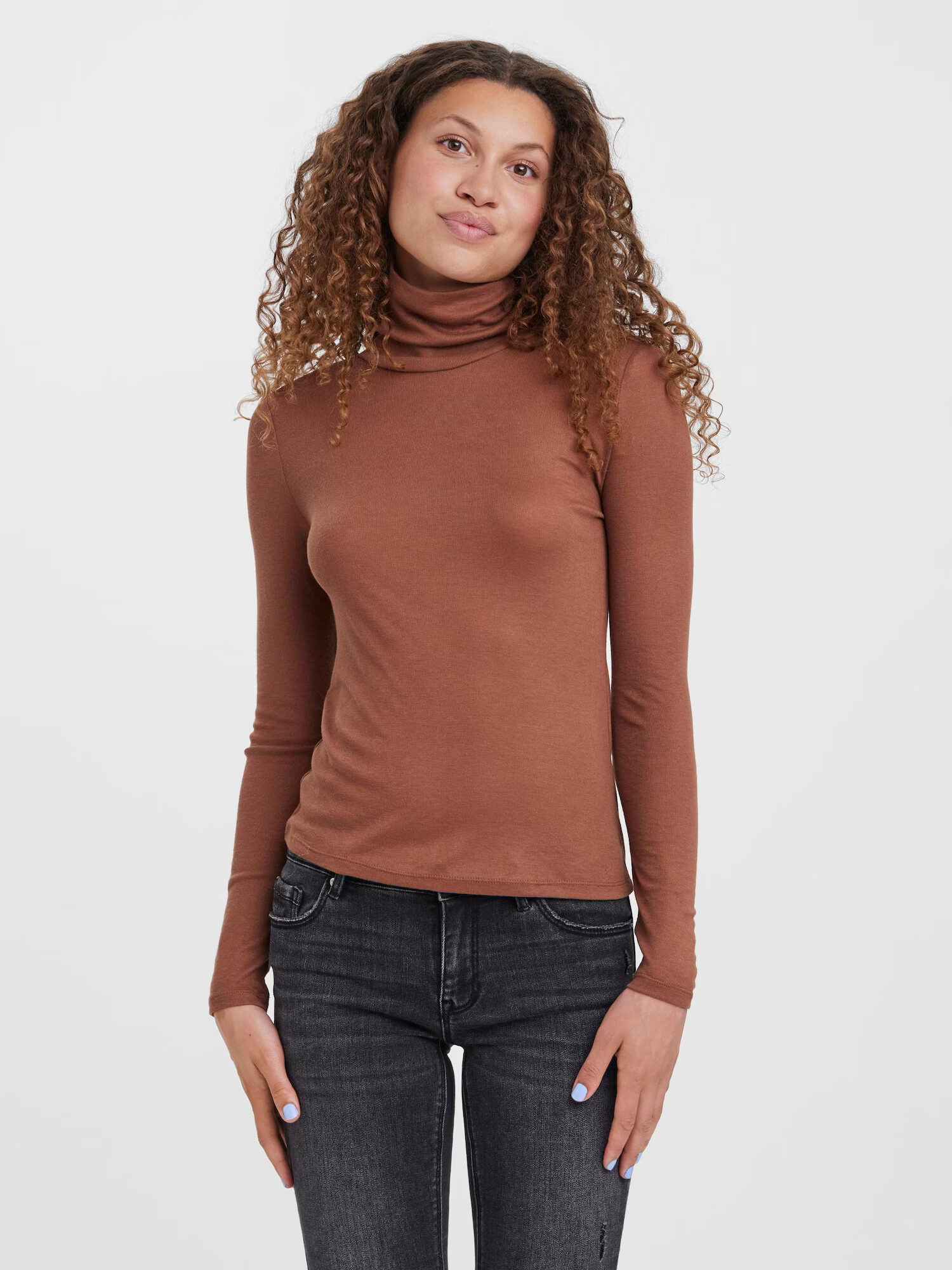 VERO MODA Top 'ELLA' maro - Pled.ro