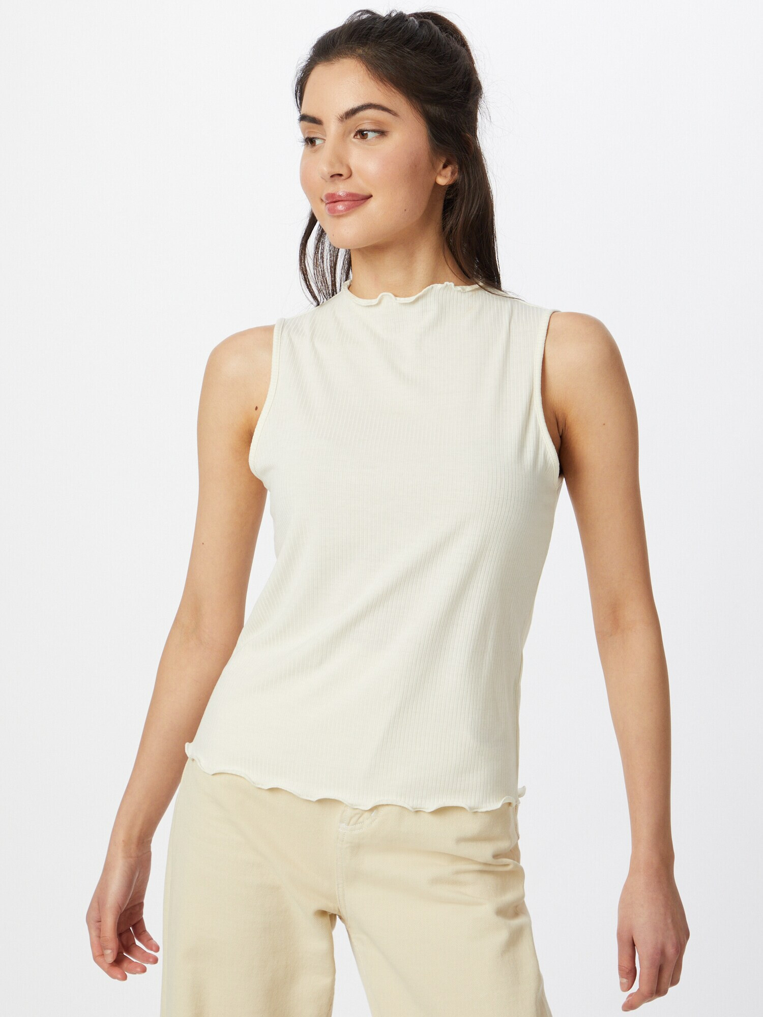 VERO MODA Top 'FRANCA' bej - Pled.ro