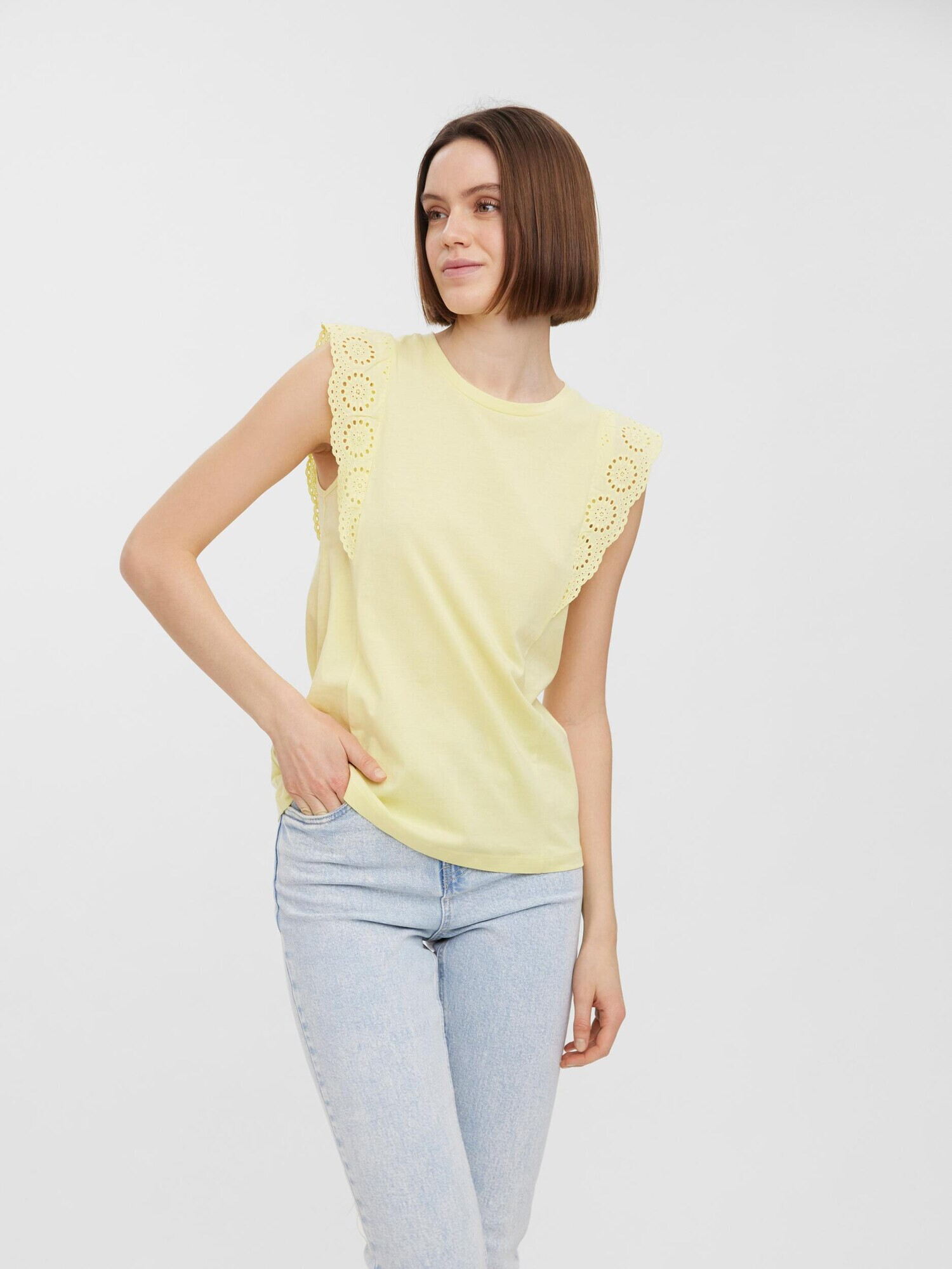 VERO MODA Top galben - Pled.ro