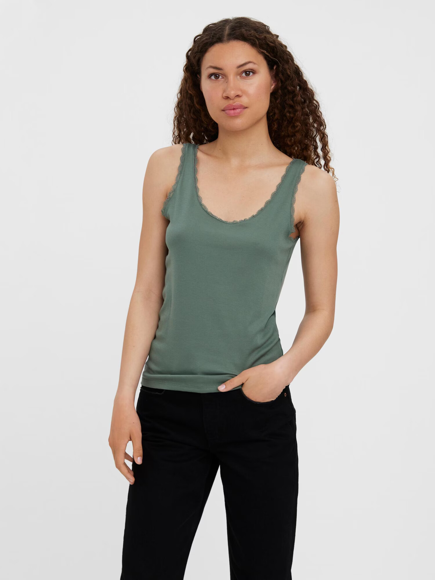 VERO MODA Top 'Gemma' verde pastel - Pled.ro