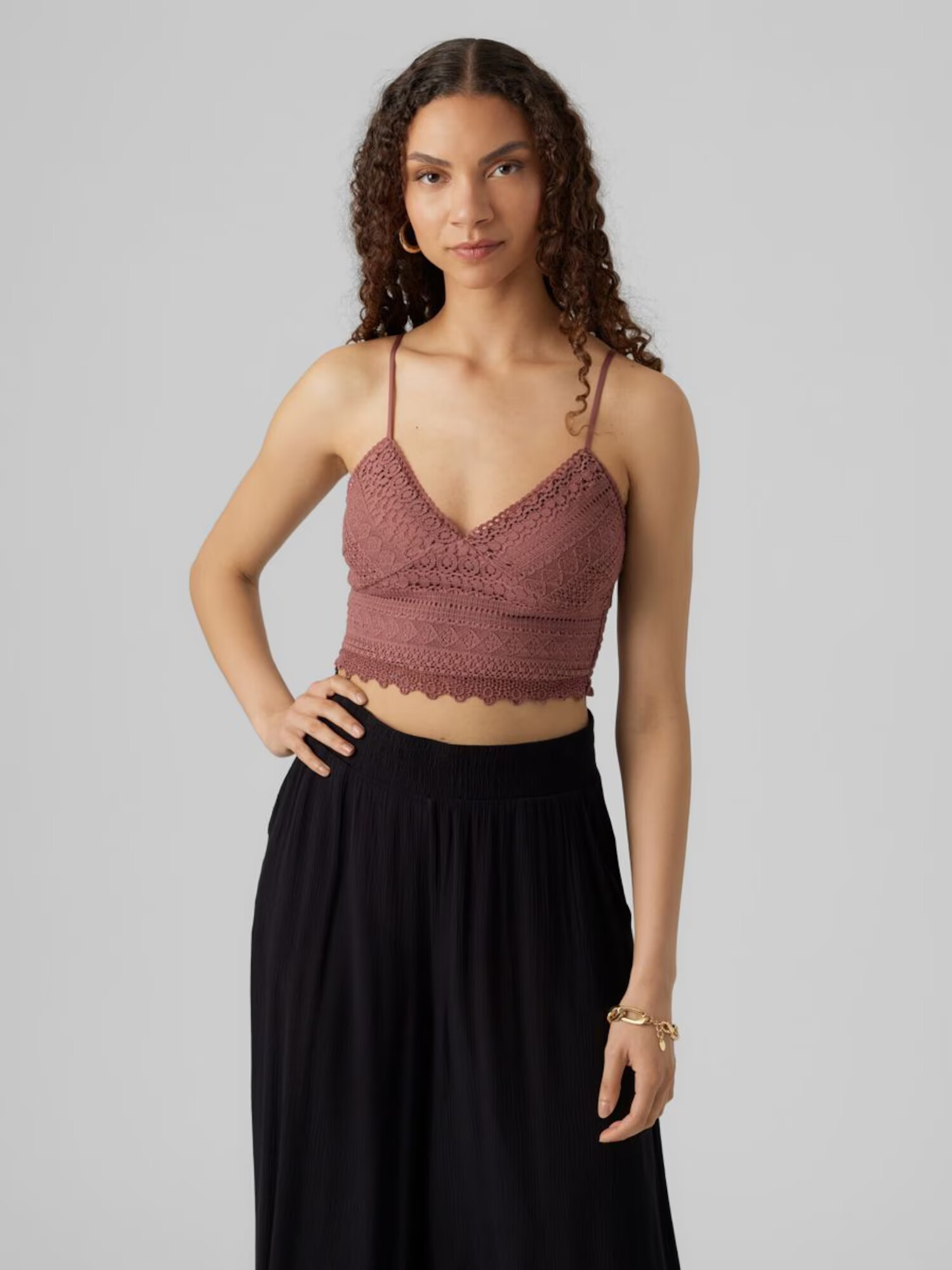 VERO MODA Top 'HONEY' maro ruginiu - Pled.ro