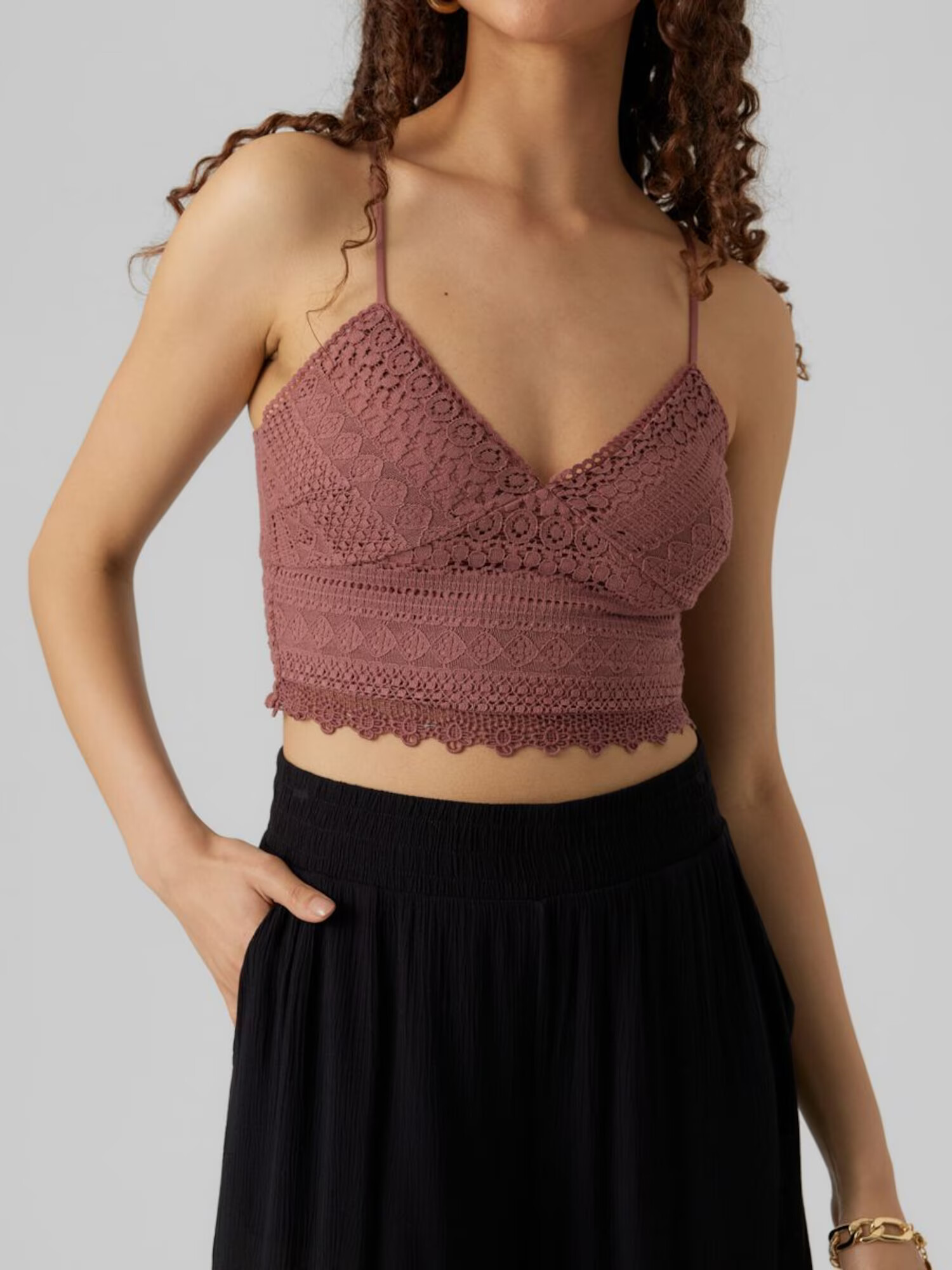 VERO MODA Top 'HONEY' maro ruginiu - Pled.ro