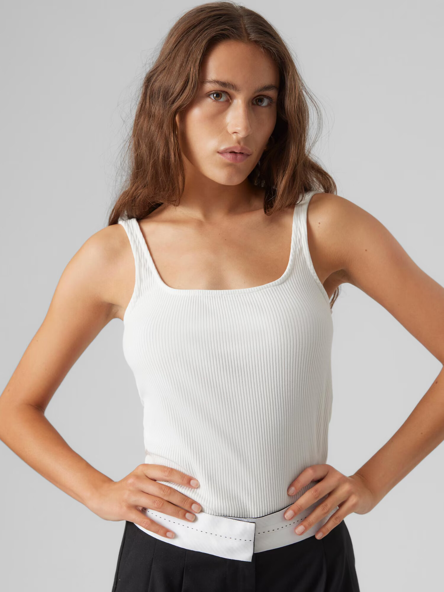 VERO MODA Top 'Isla' alb natural - Pled.ro