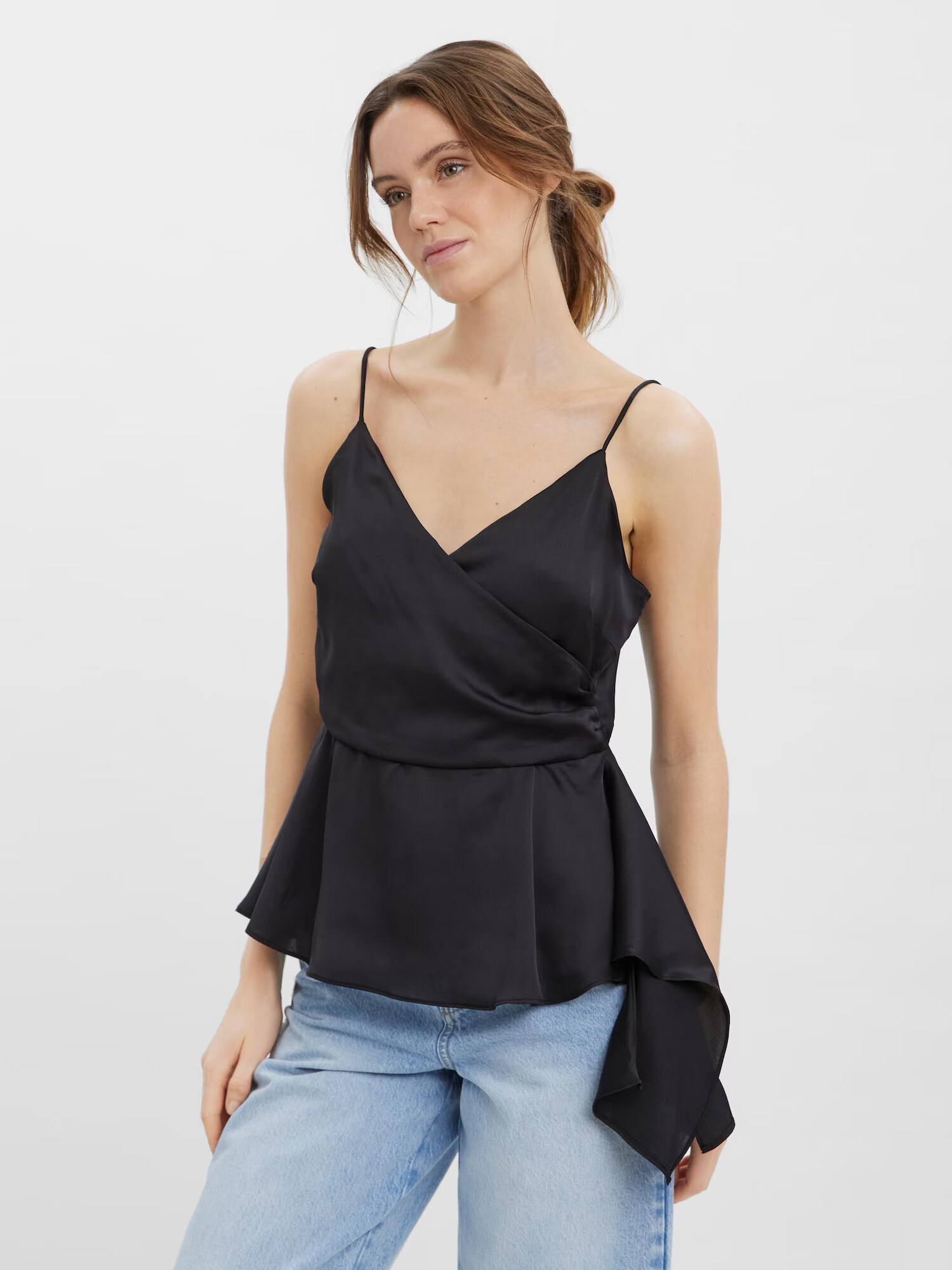 VERO MODA Top 'Kenny' negru - Pled.ro