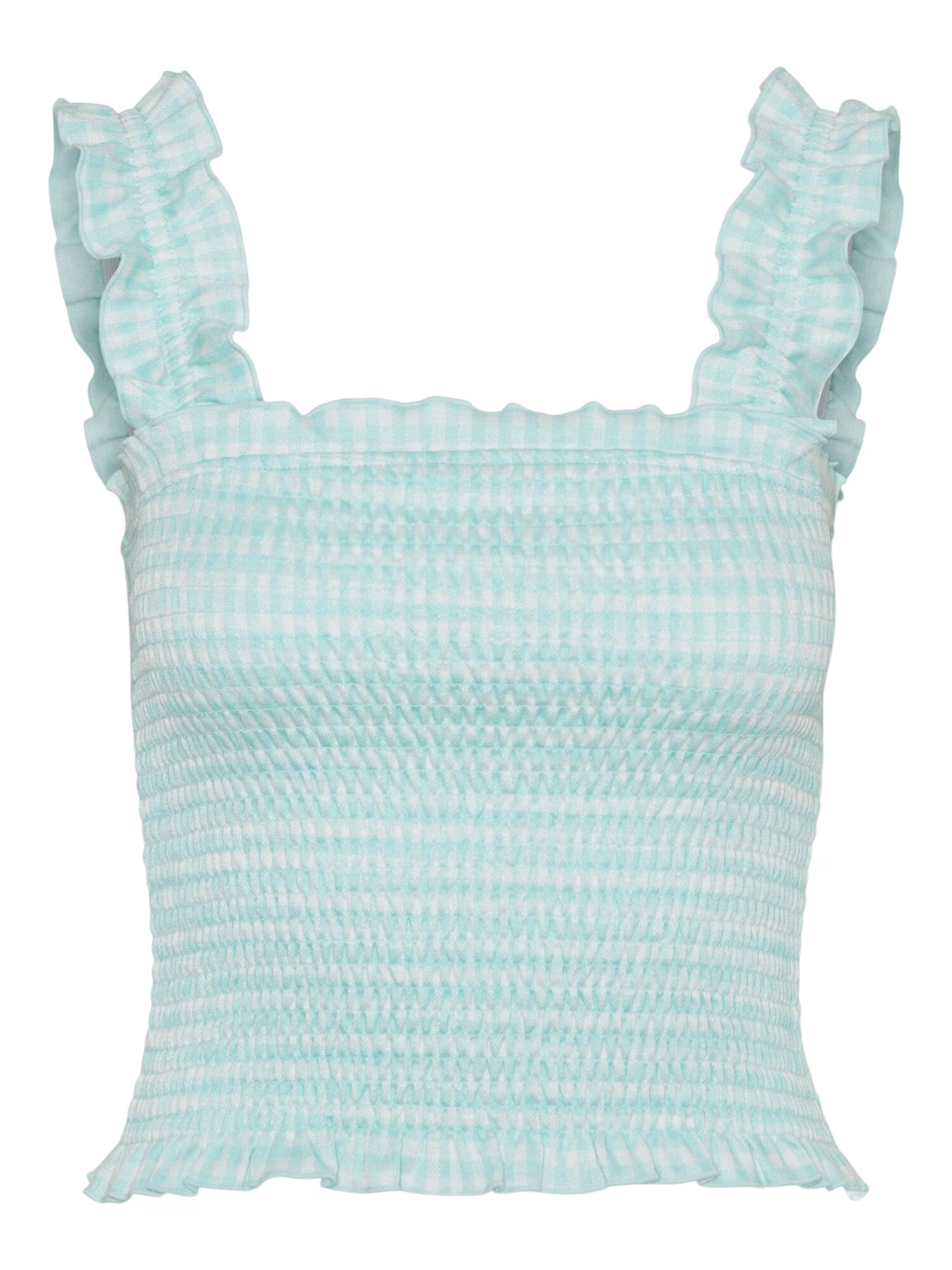 VERO MODA Top 'Kida' verde jad / alb natural - Pled.ro