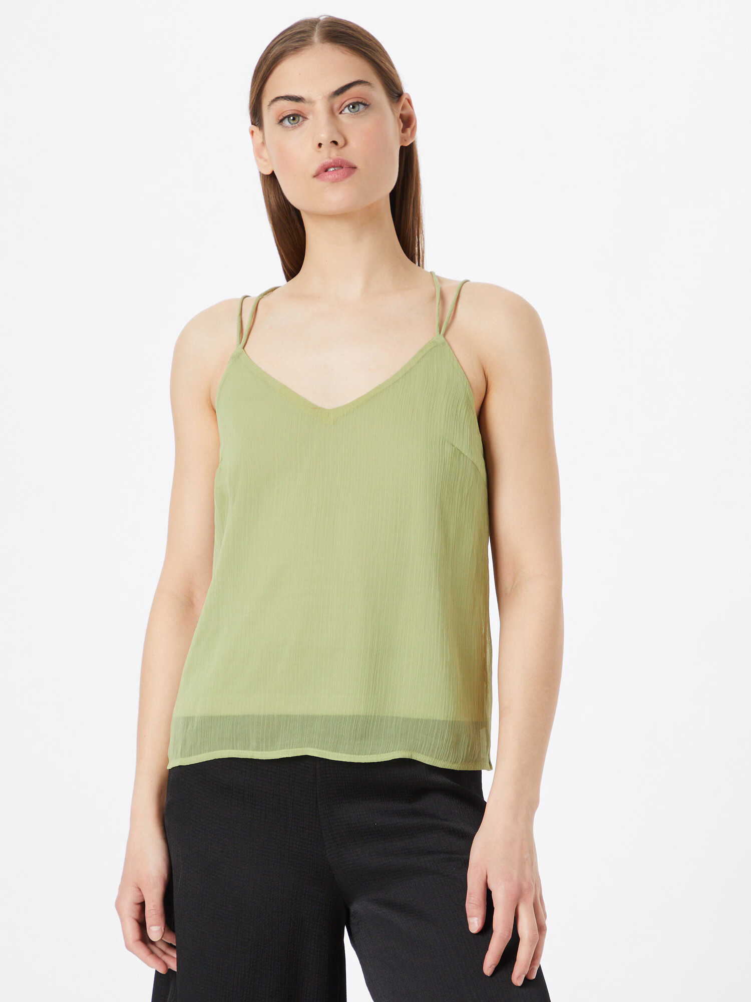 VERO MODA Top 'Lia' verde măr - Pled.ro