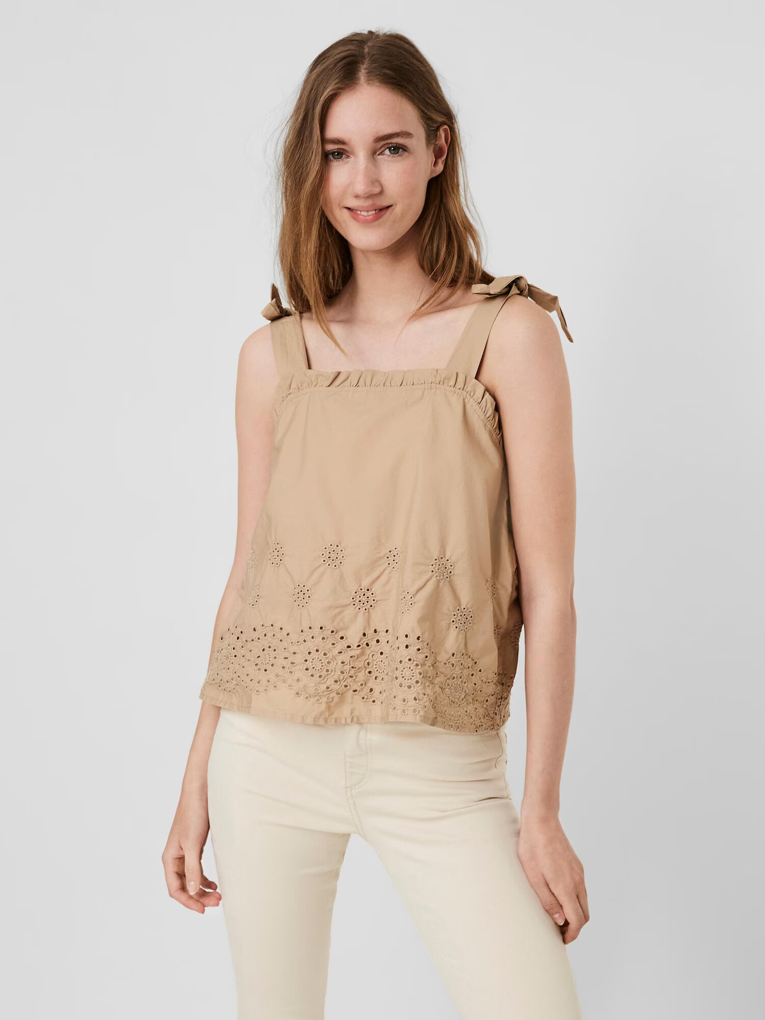 VERO MODA Top 'Lisa' nisipiu - Pled.ro