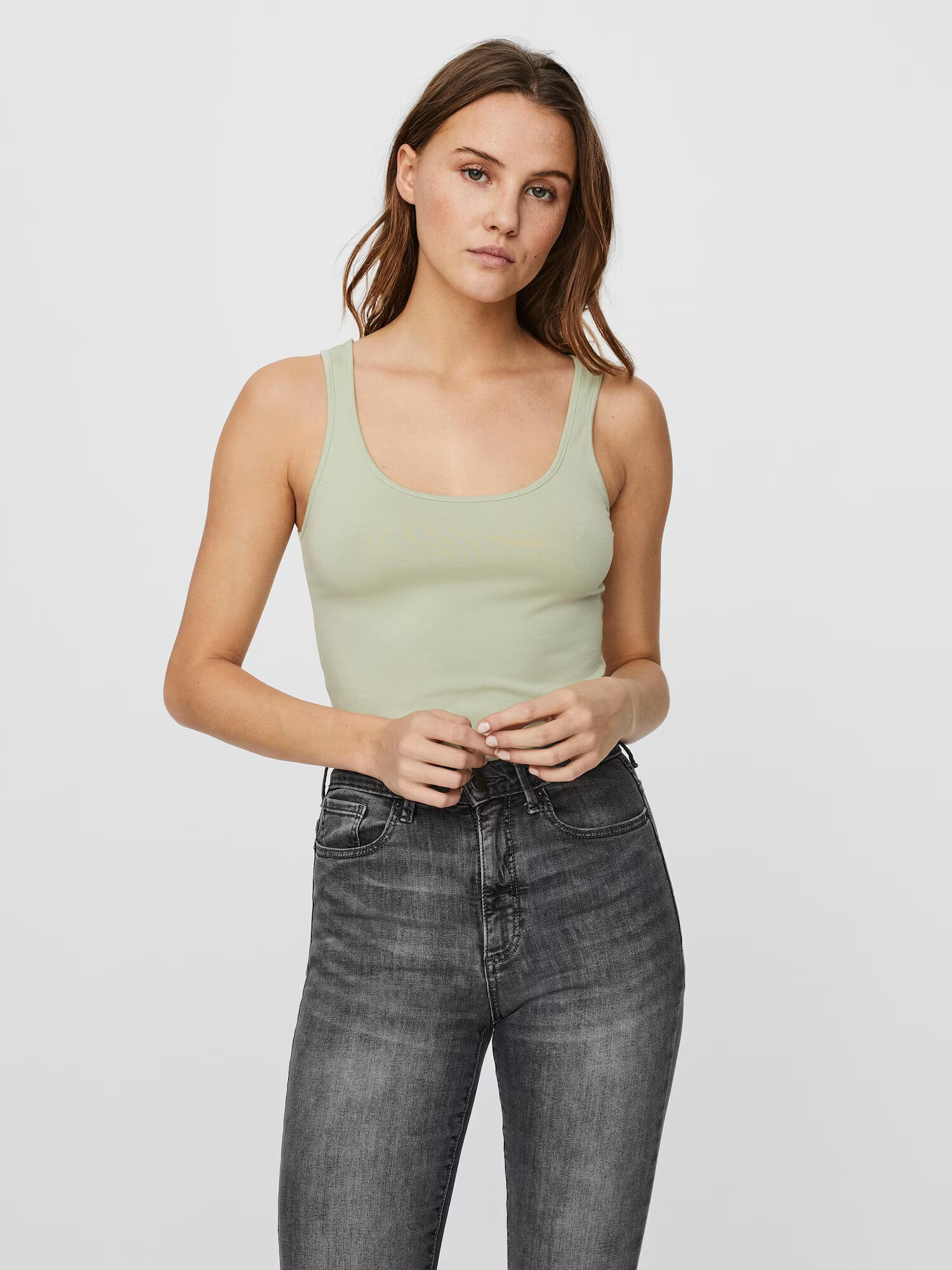 VERO MODA Top 'Maxi' verde mentă - Pled.ro