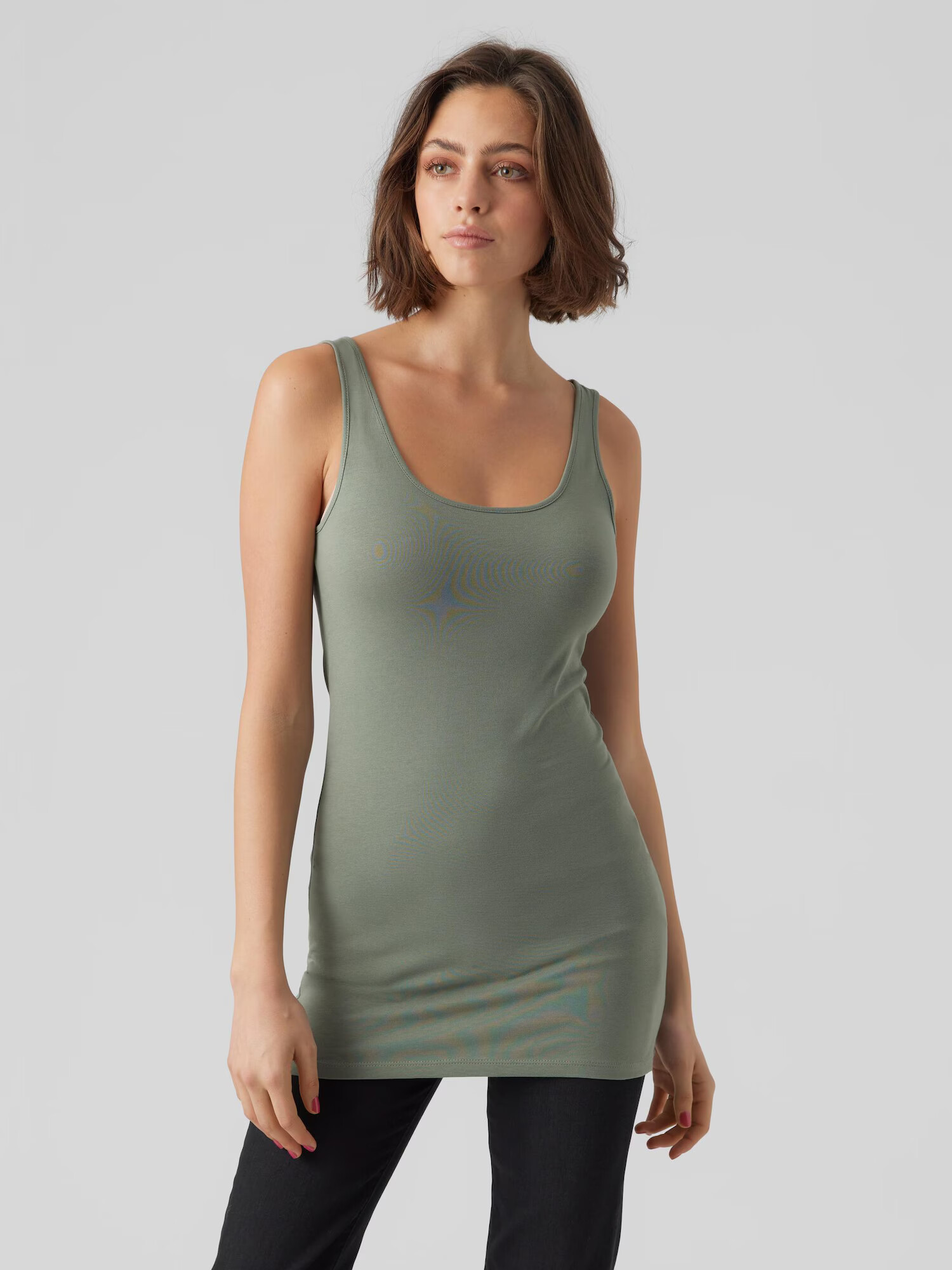 VERO MODA Top 'MAXI' verde / negru - Pled.ro