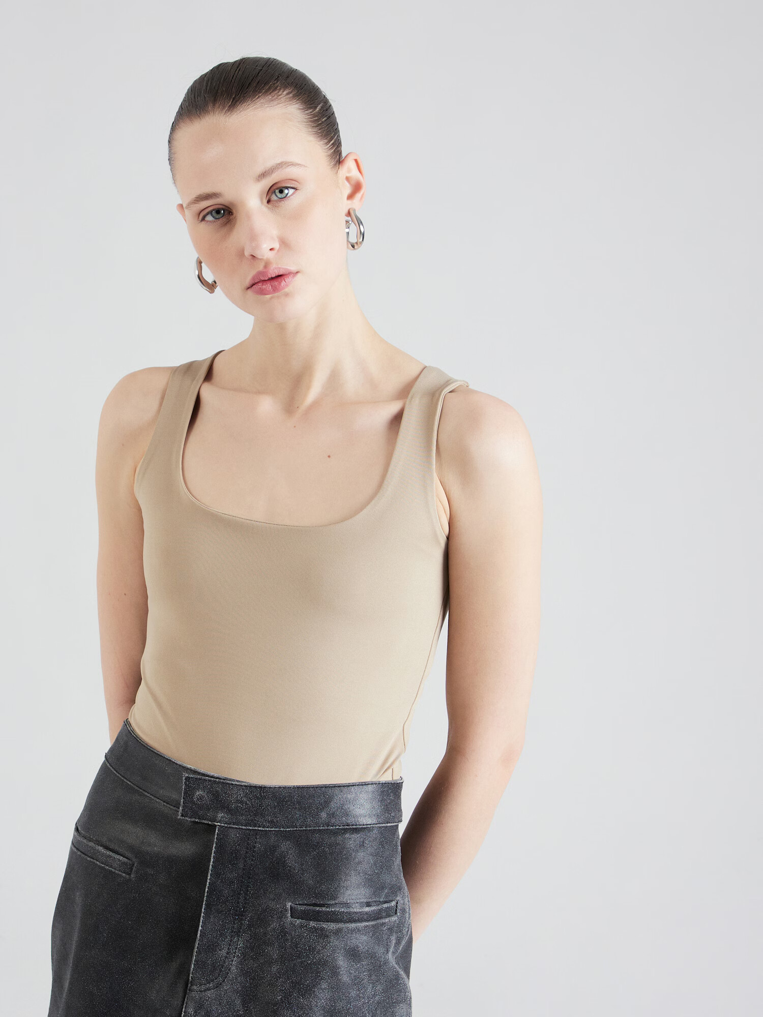 VERO MODA Top 'MILLION' bej închis - Pled.ro