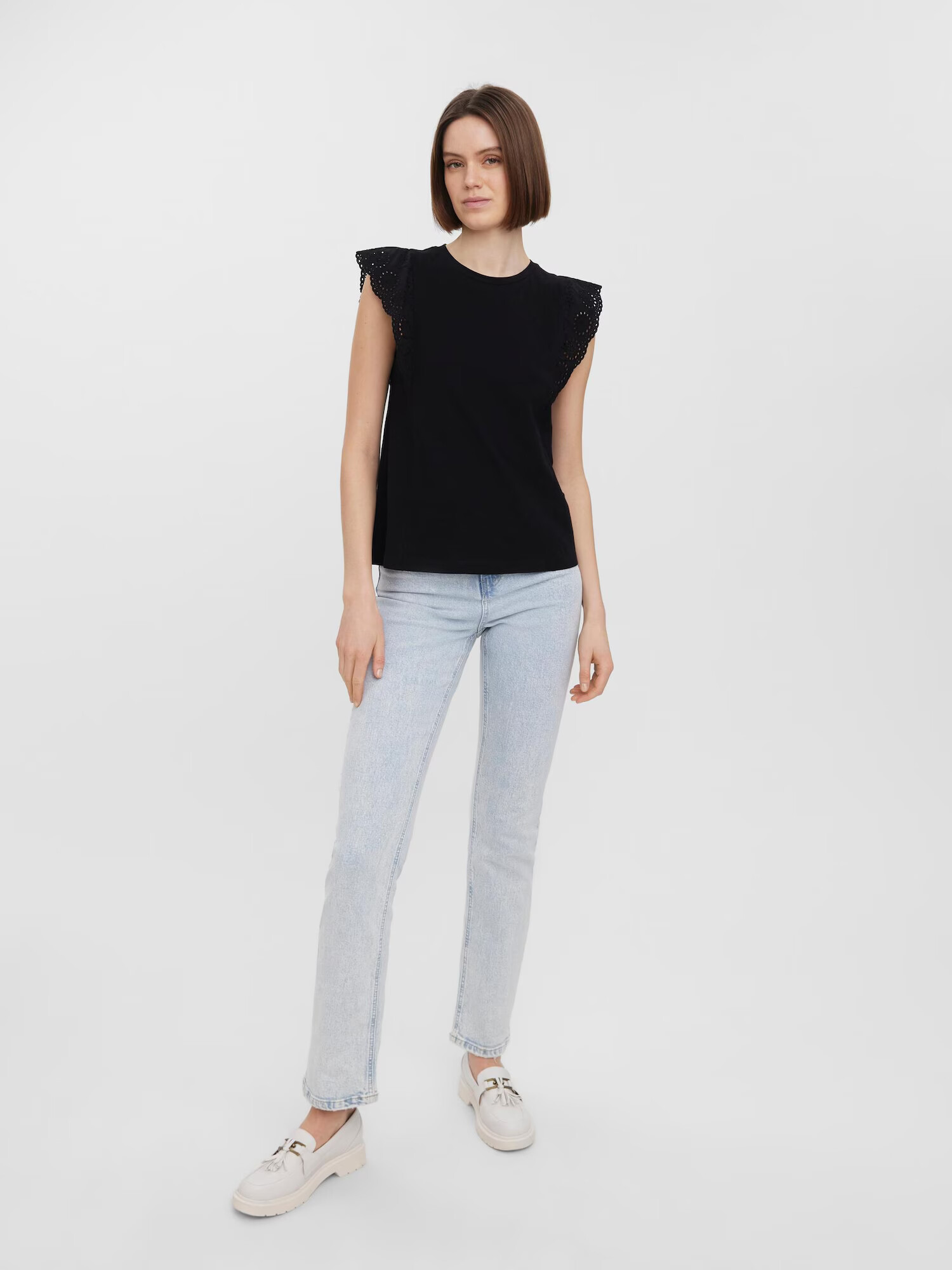 VERO MODA Top negru - Pled.ro