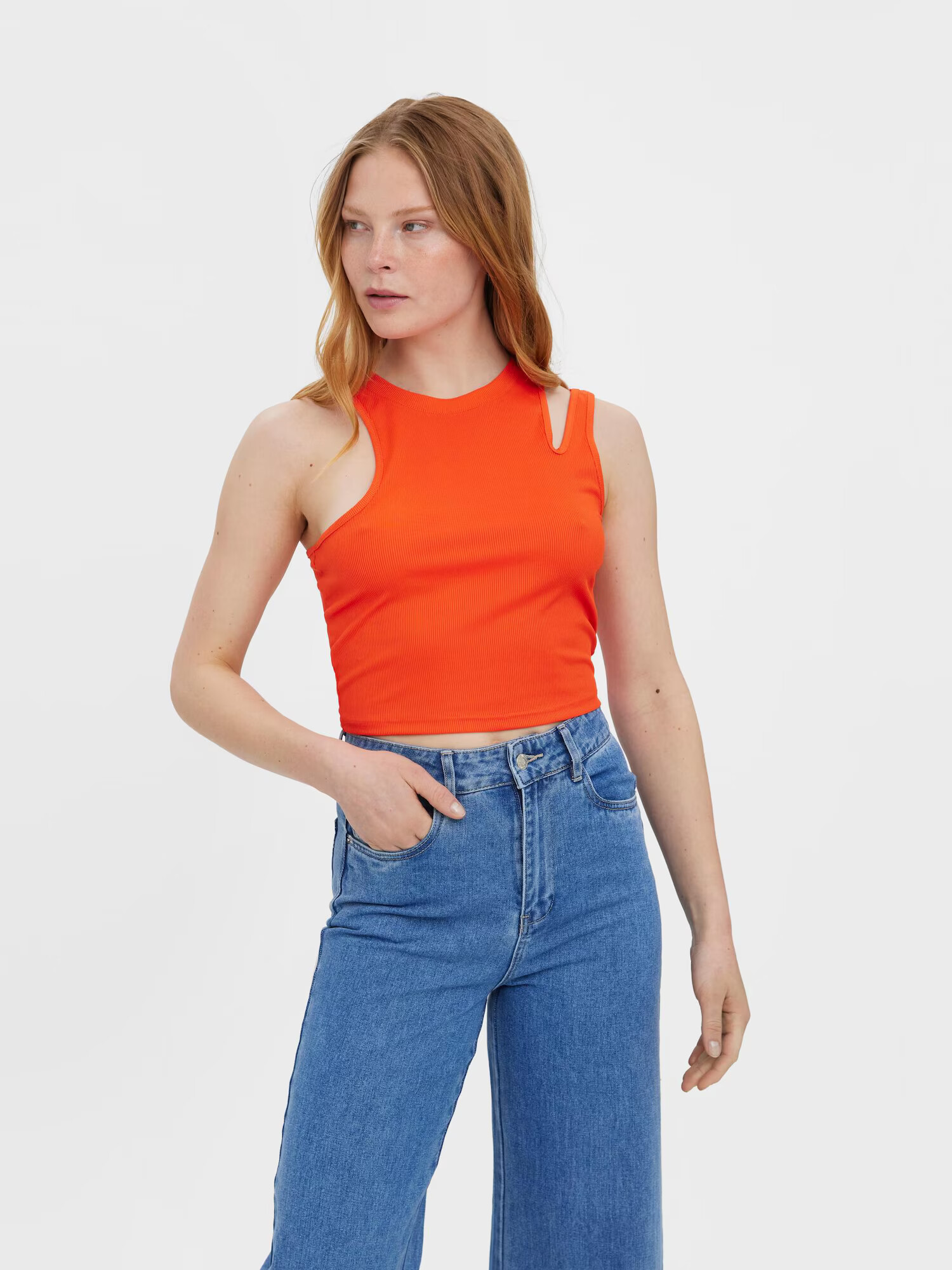 VERO MODA Top 'Ofelianeia' portocaliu - Pled.ro