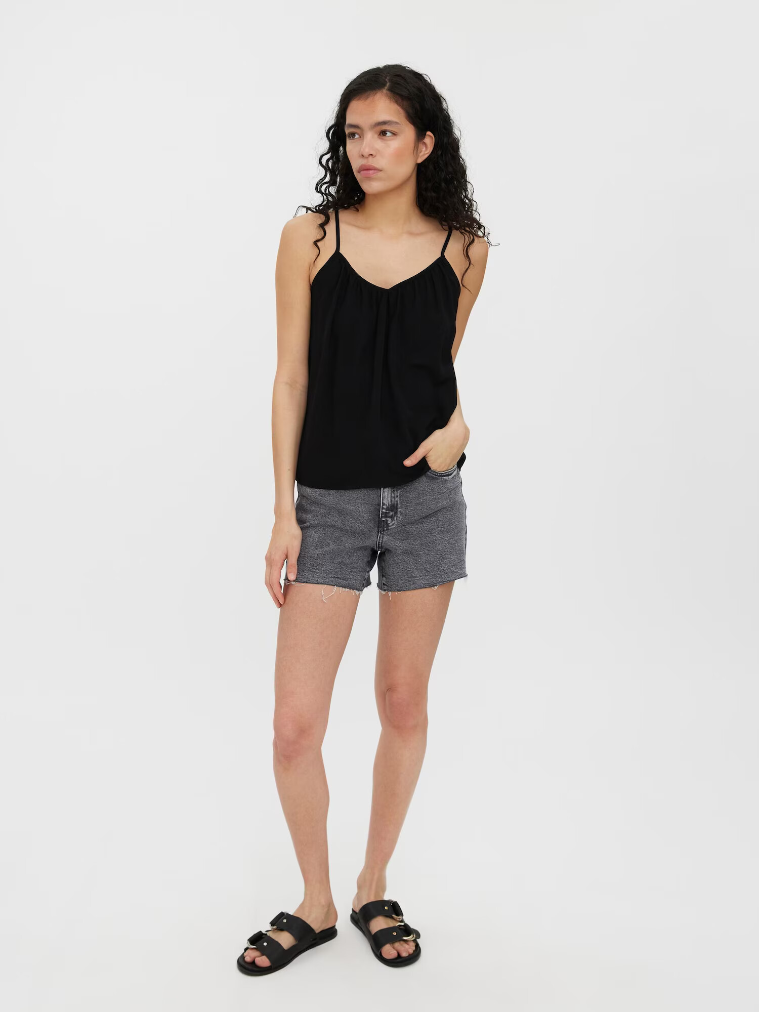 VERO MODA Top 'Olea' negru - Pled.ro