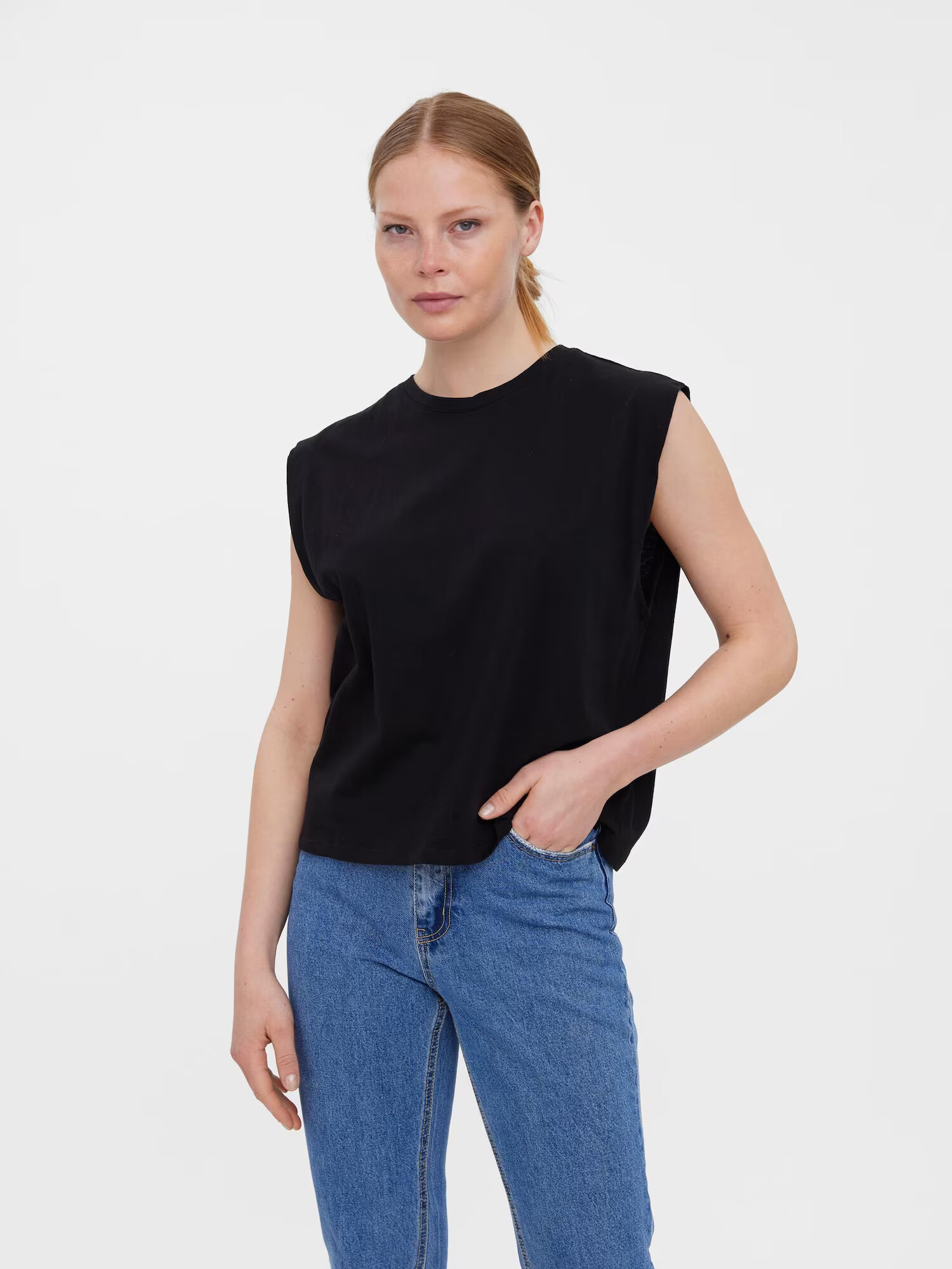 VERO MODA Top 'Panna' negru - Pled.ro