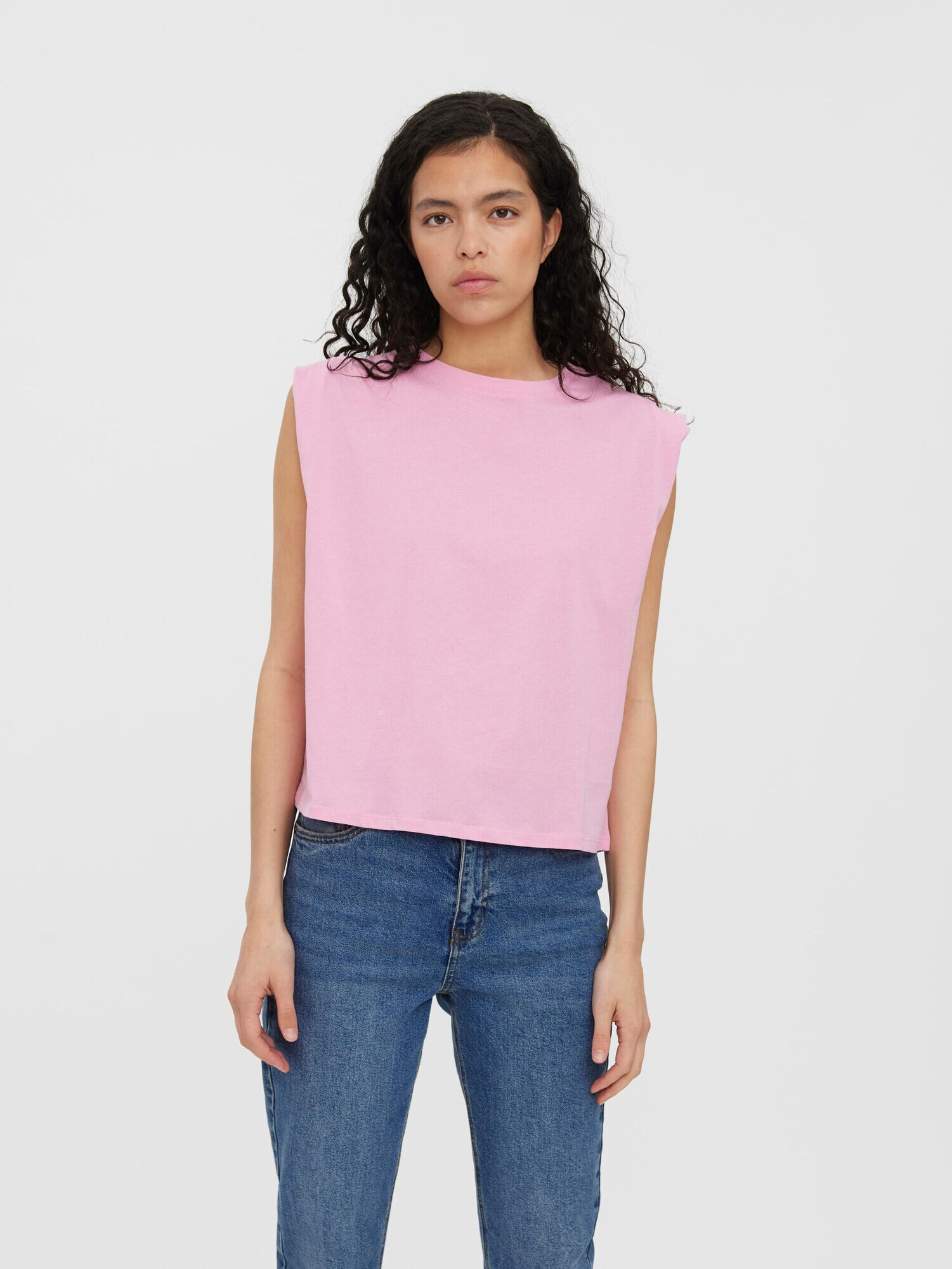 VERO MODA Top 'Panna' roz - Pled.ro