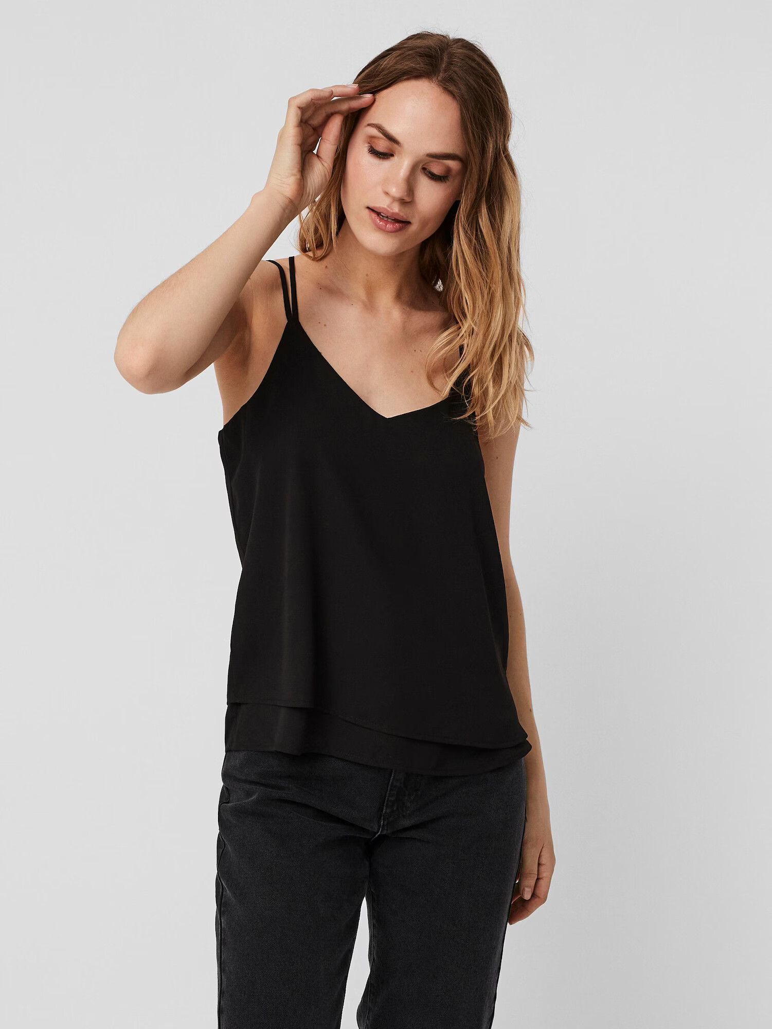 VERO MODA Top 'Poel' negru - Pled.ro