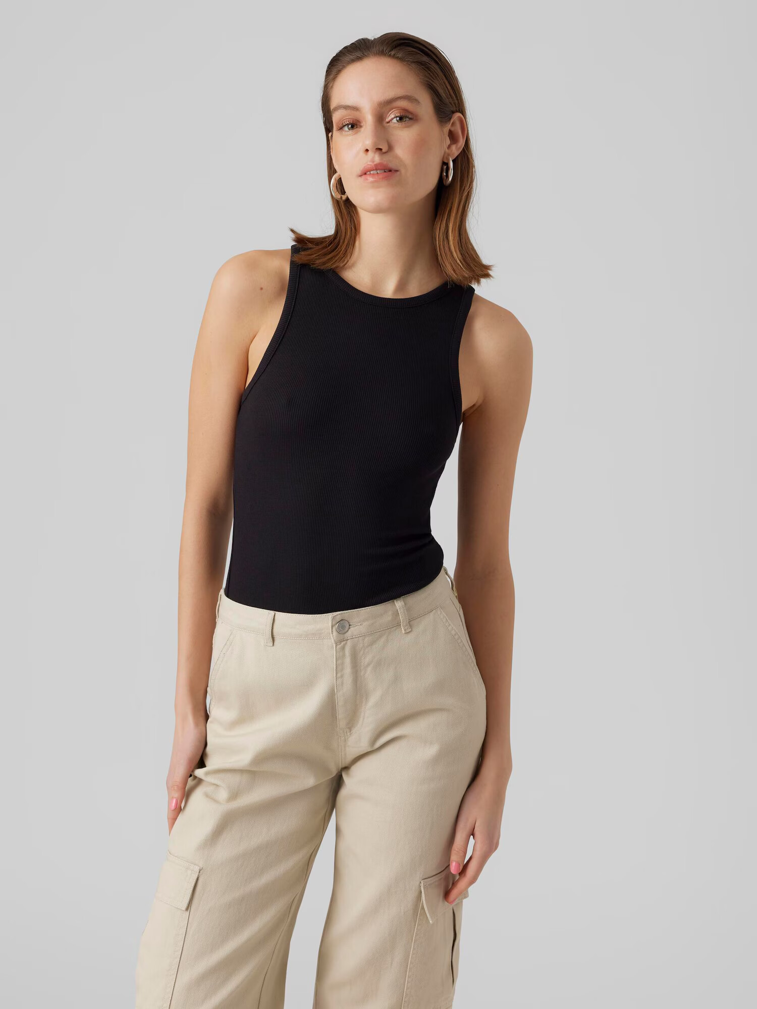 VERO MODA Top 'ROMA' negru - Pled.ro