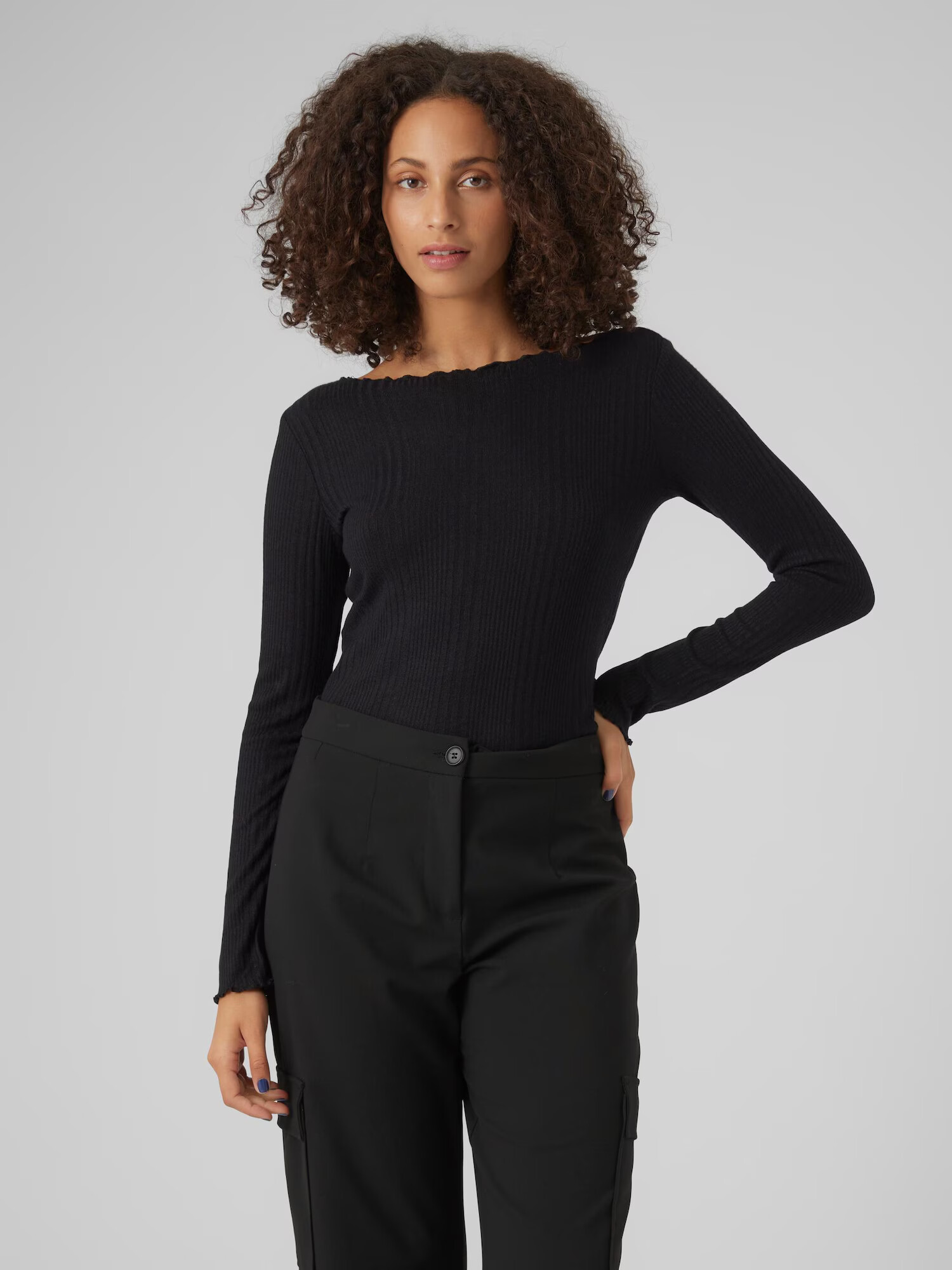 VERO MODA Tricou 'ASTA' negru - Pled.ro