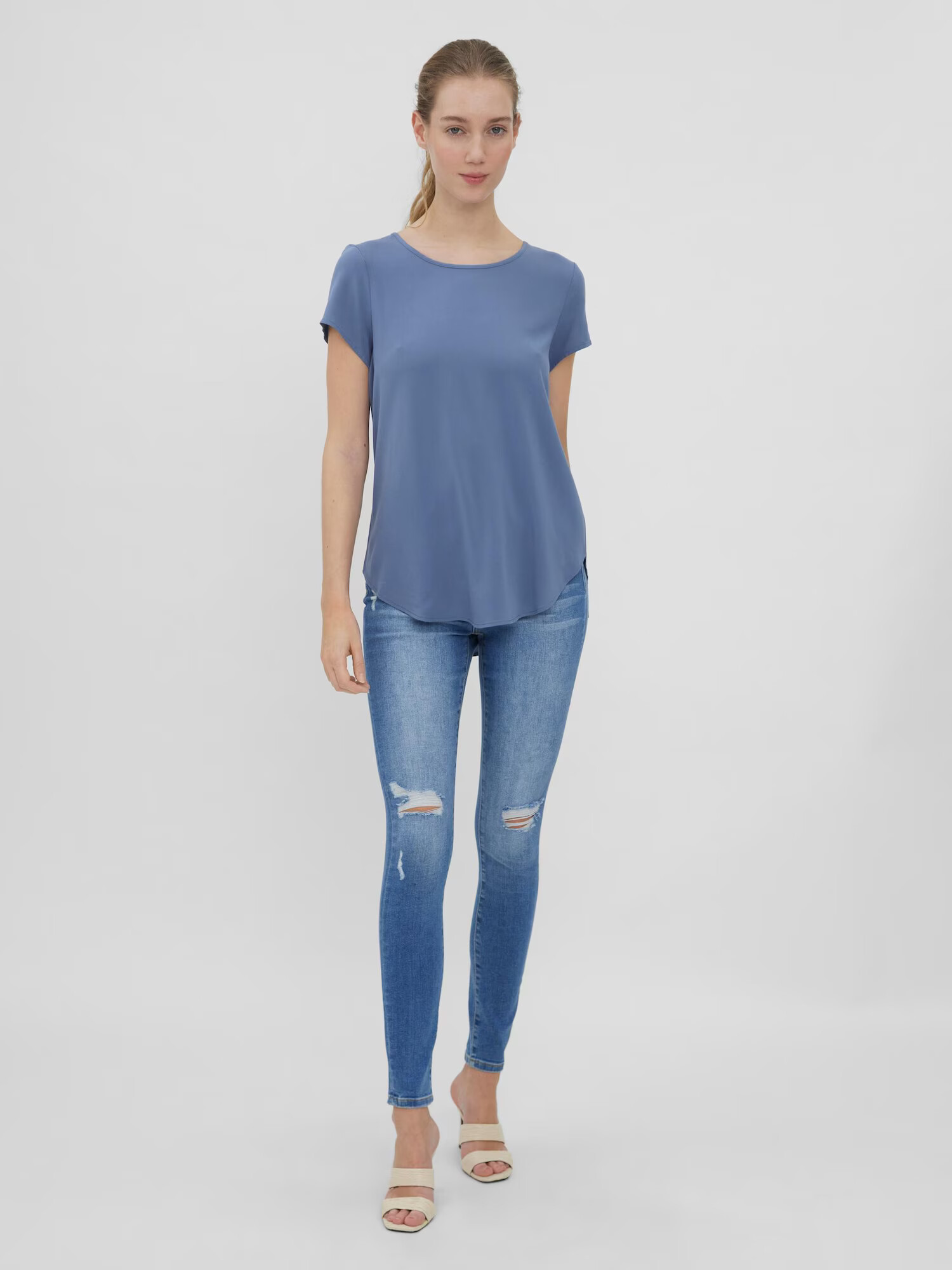 VERO MODA Tricou 'Becca' albastru închis - Pled.ro