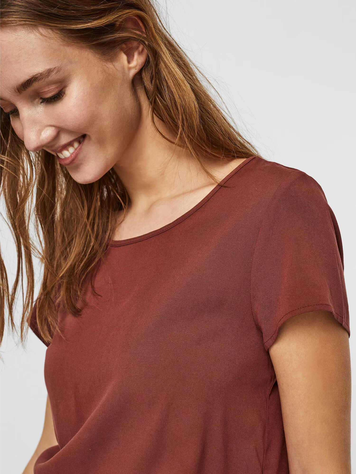 VERO MODA Tricou 'Becca' maro închis - Pled.ro