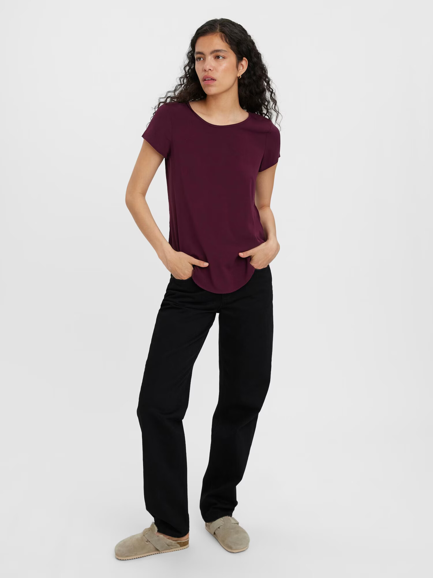 VERO MODA Tricou 'Becca' purpuriu - Pled.ro