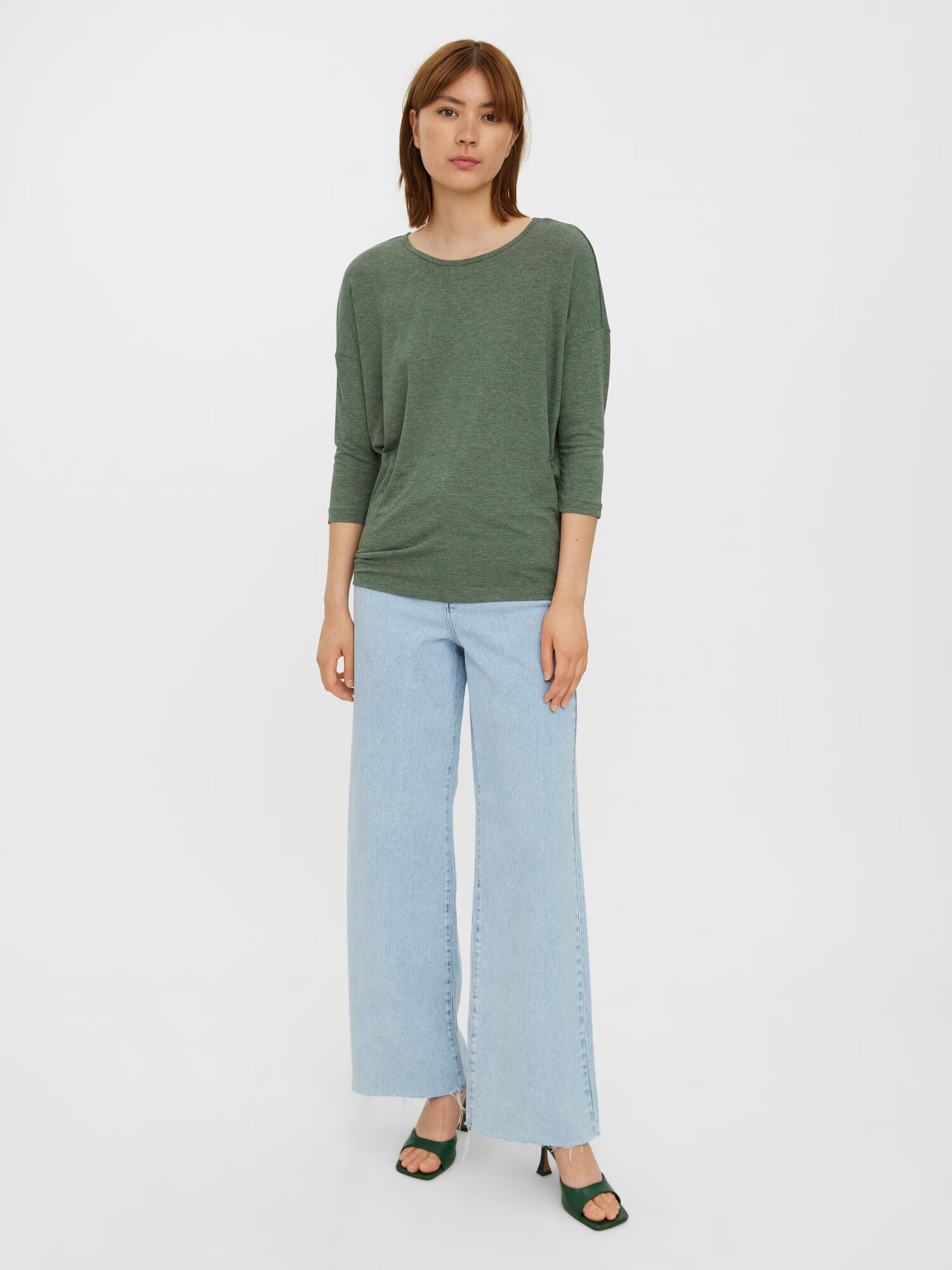 VERO MODA Tricou 'Carla' verde smarald - Pled.ro