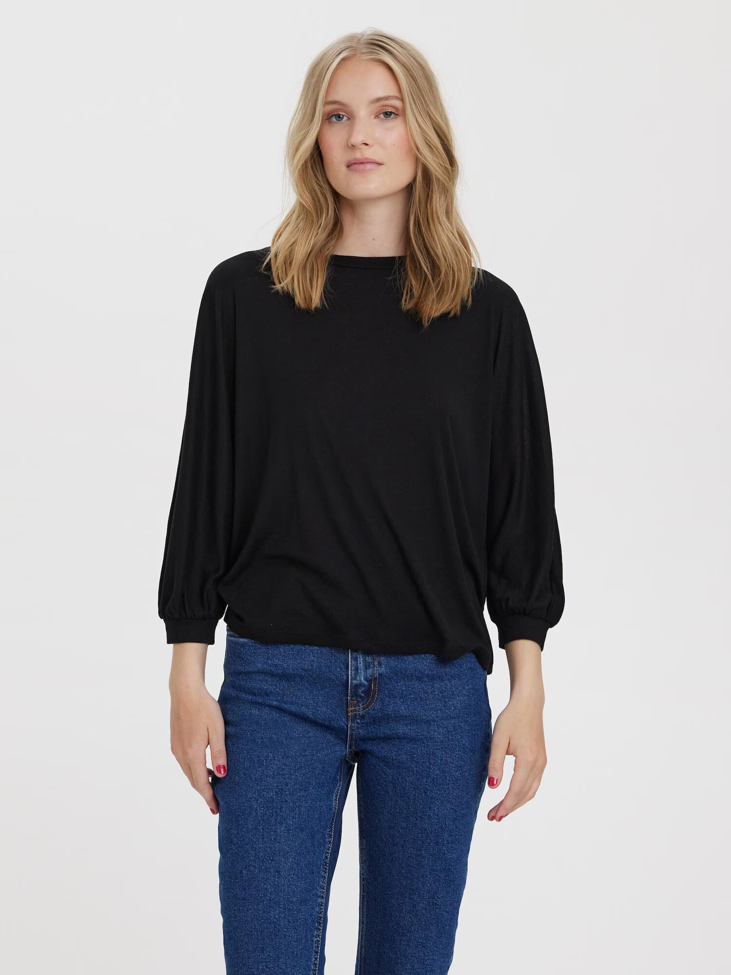 VERO MODA Tricou 'ELLA' negru - Pled.ro