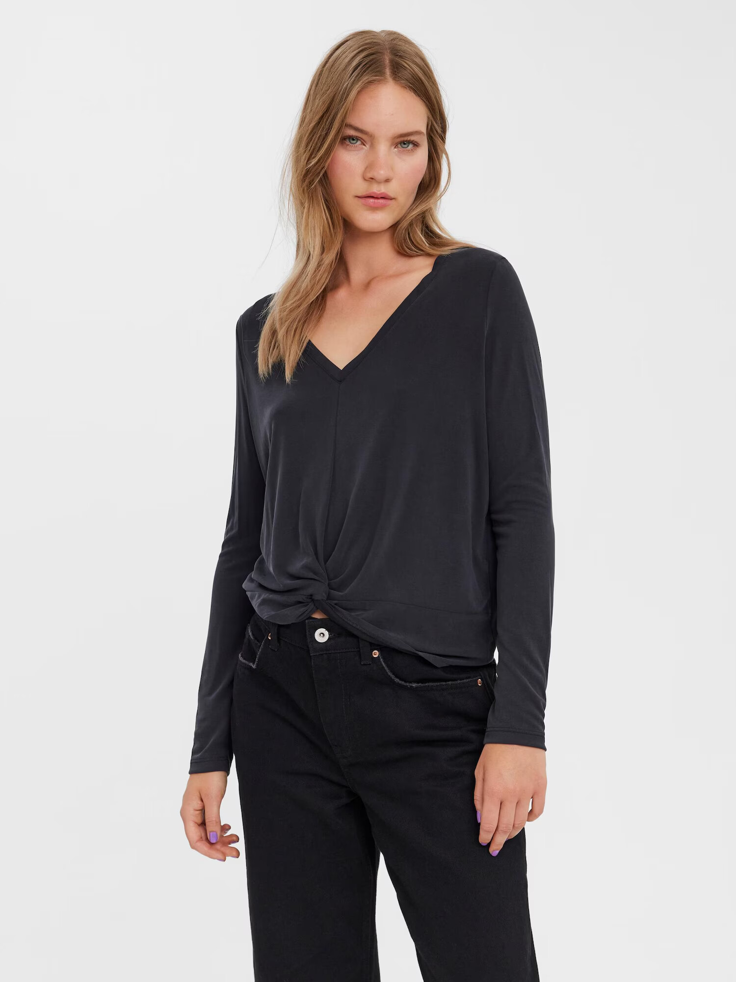 VERO MODA Tricou 'FILLI' negru - Pled.ro