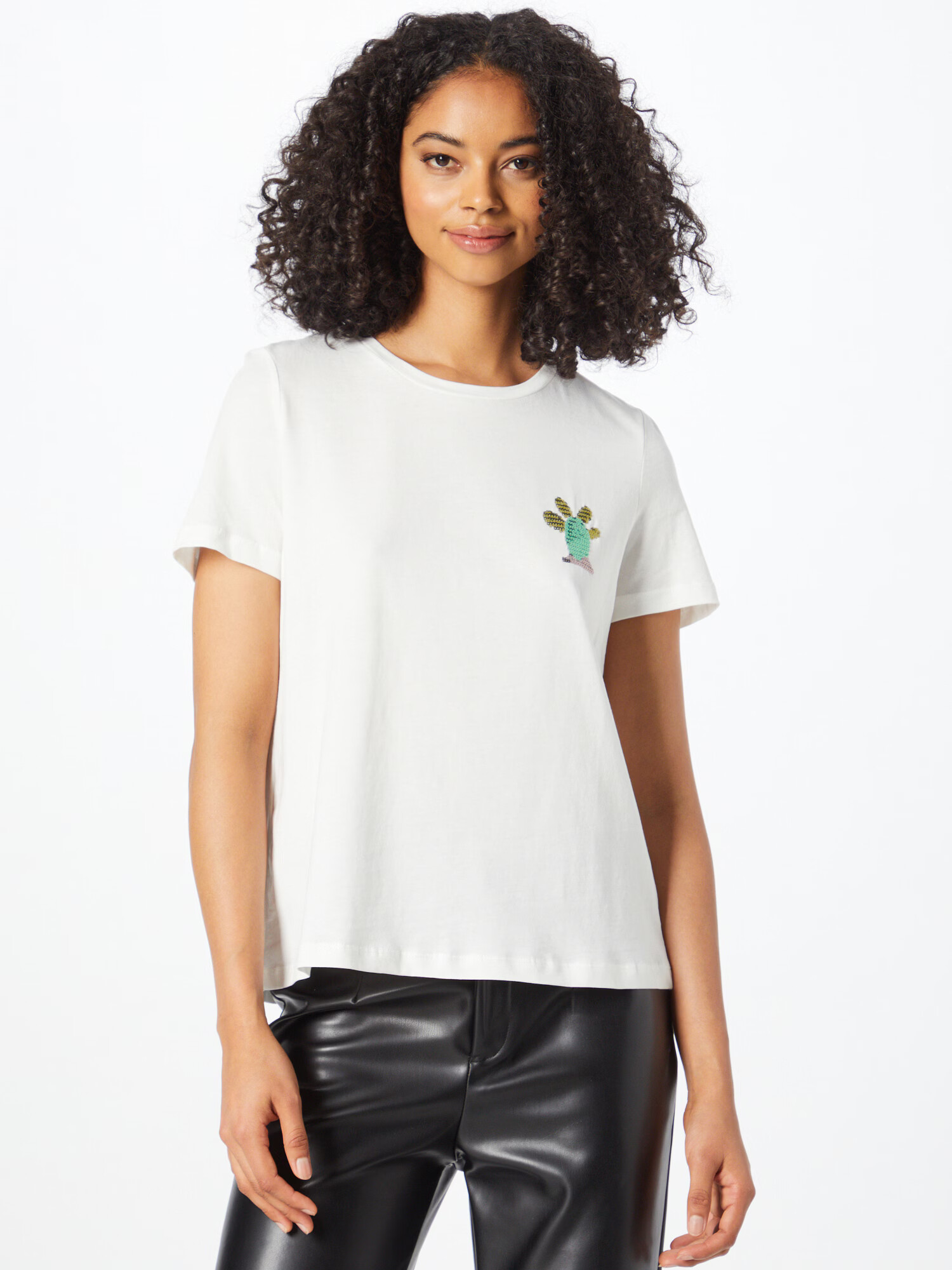 VERO MODA Tricou galben / verde / mov închis / alb - Pled.ro