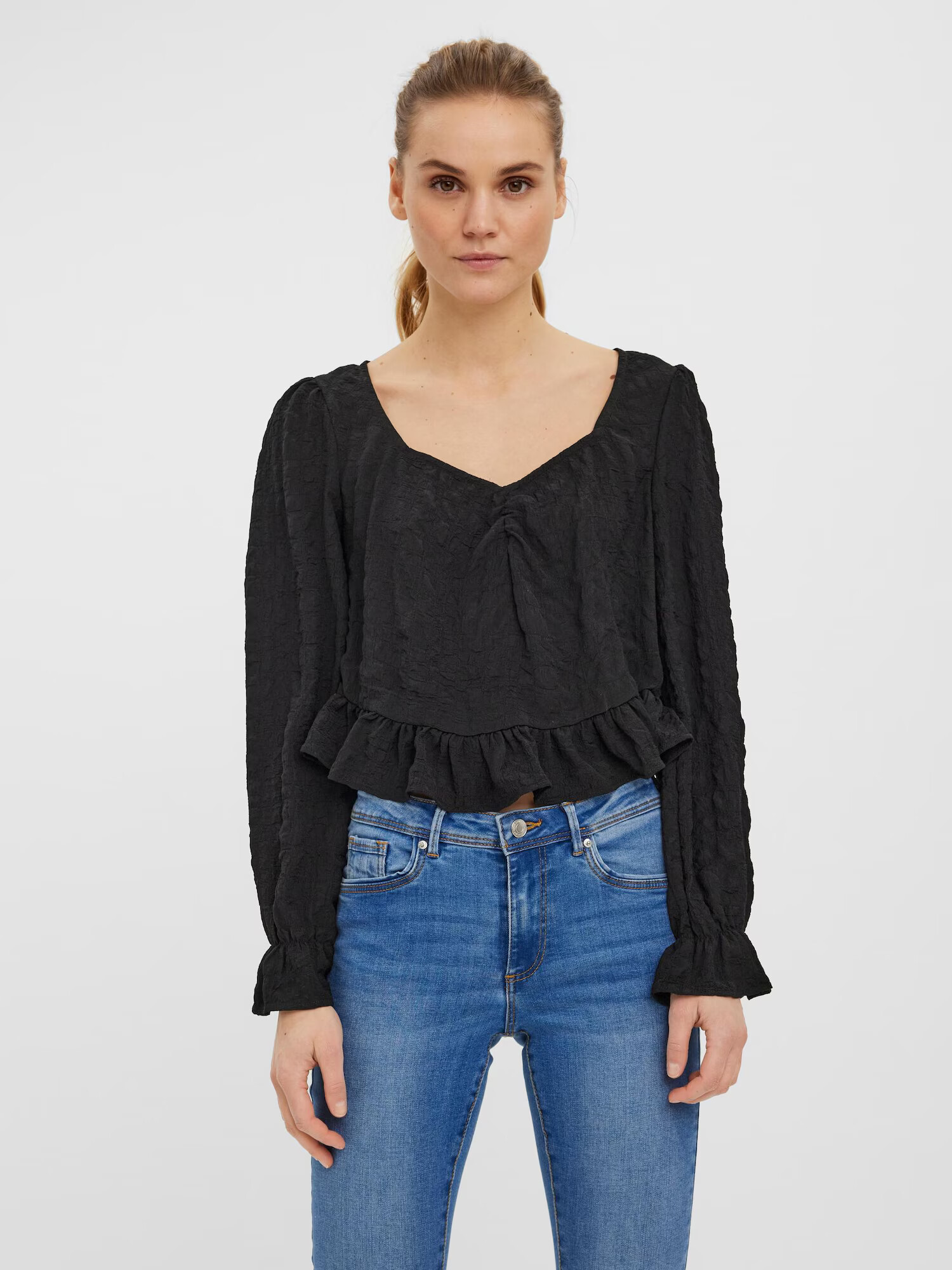 VERO MODA Tricou 'Holly' negru - Pled.ro