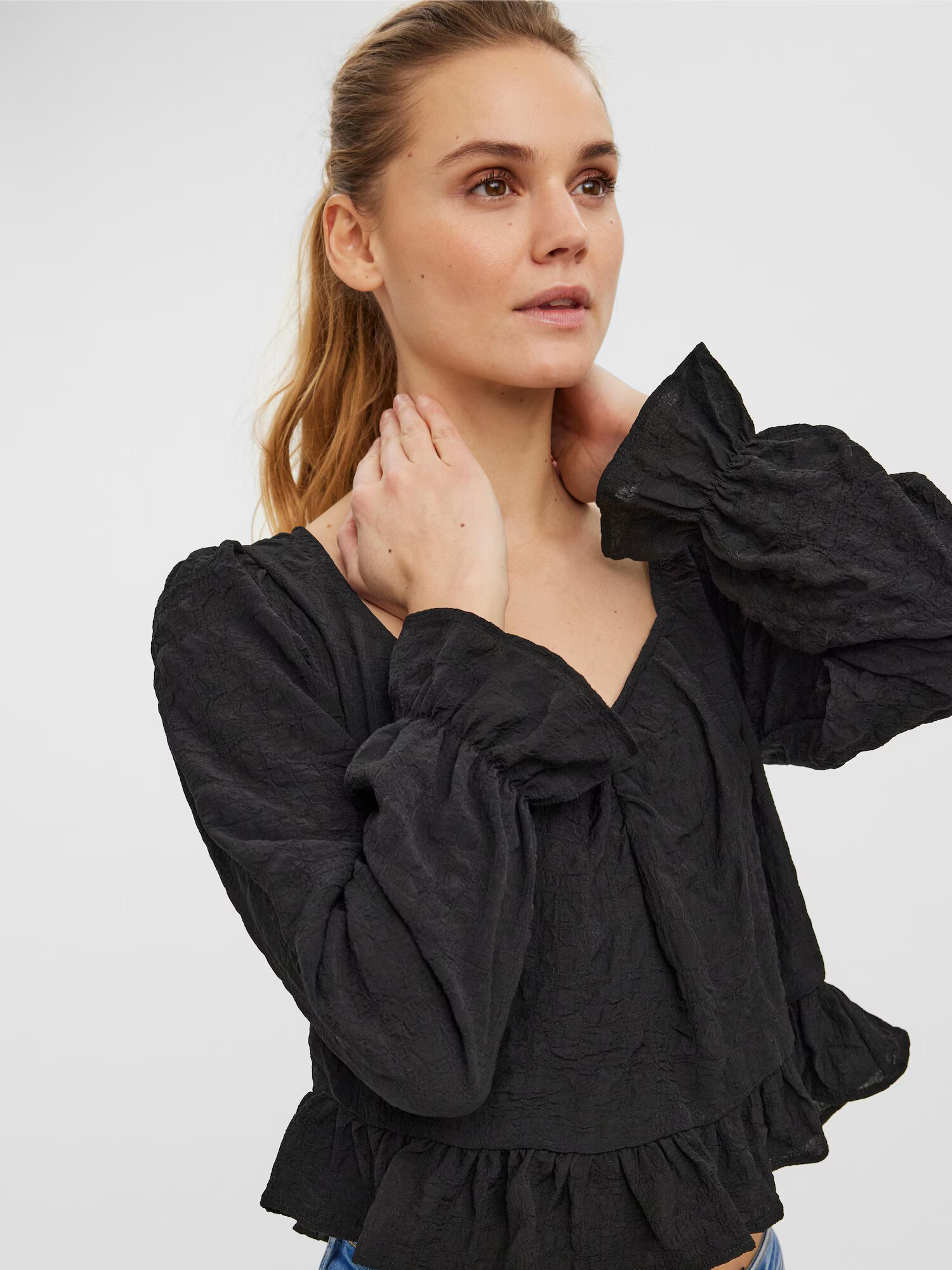 VERO MODA Tricou 'Holly' negru - Pled.ro