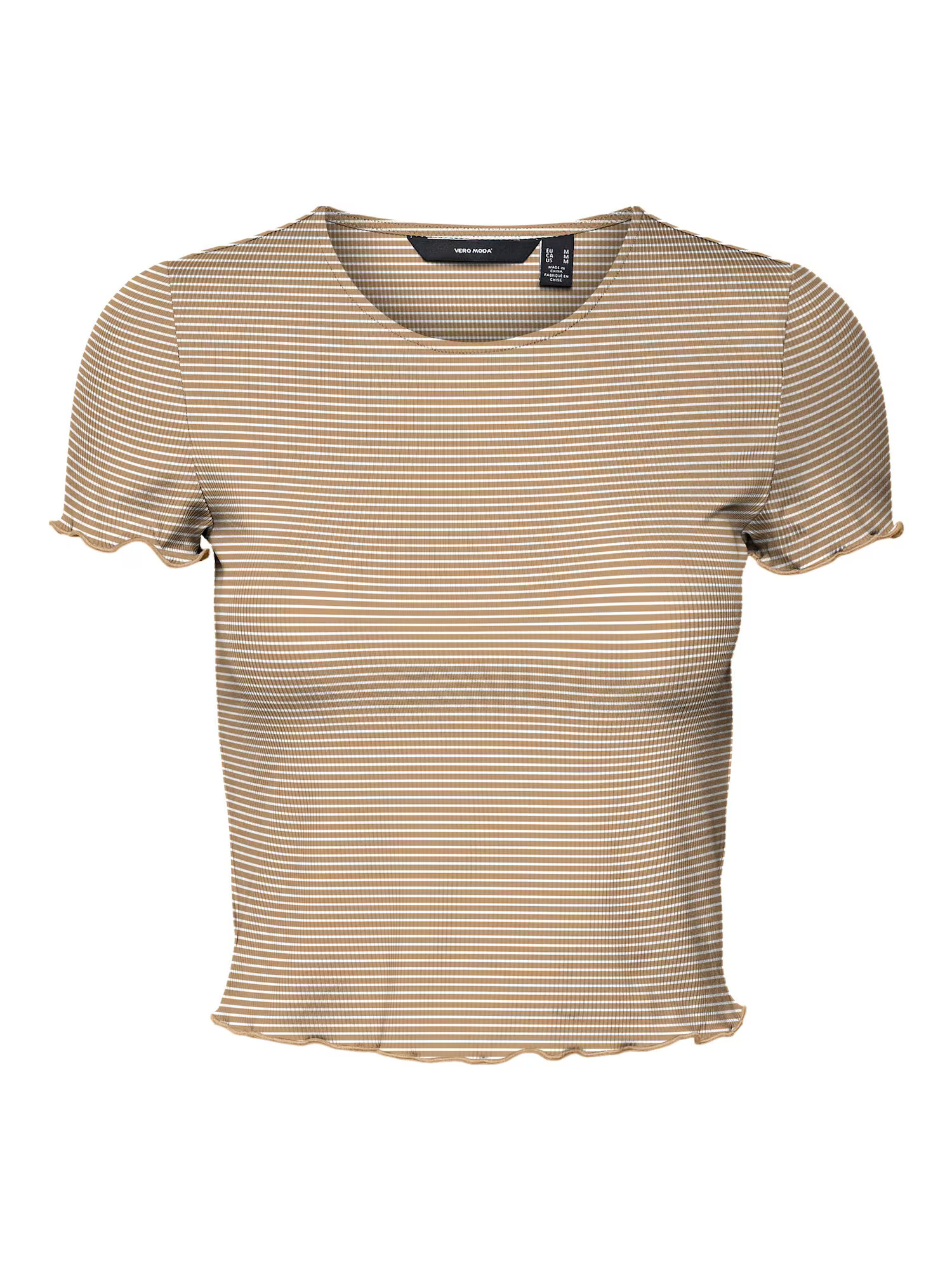 VERO MODA Tricou 'Jill' maro deschis / alb - Pled.ro