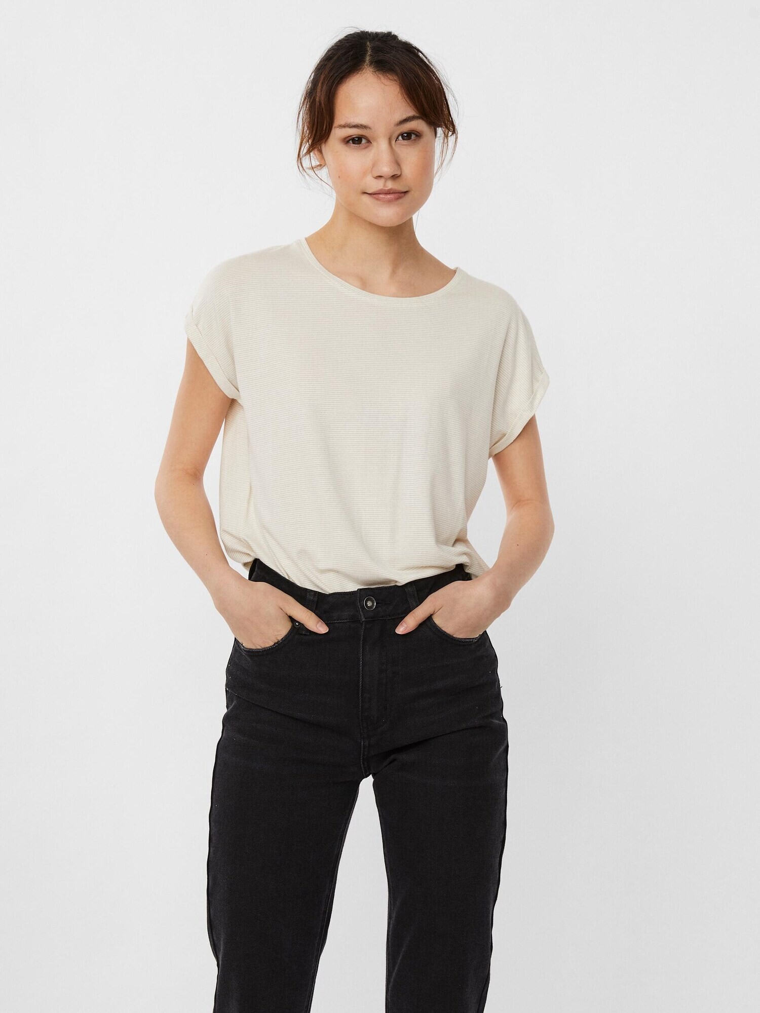 VERO MODA Tricou 'Lava' alb murdar - Pled.ro